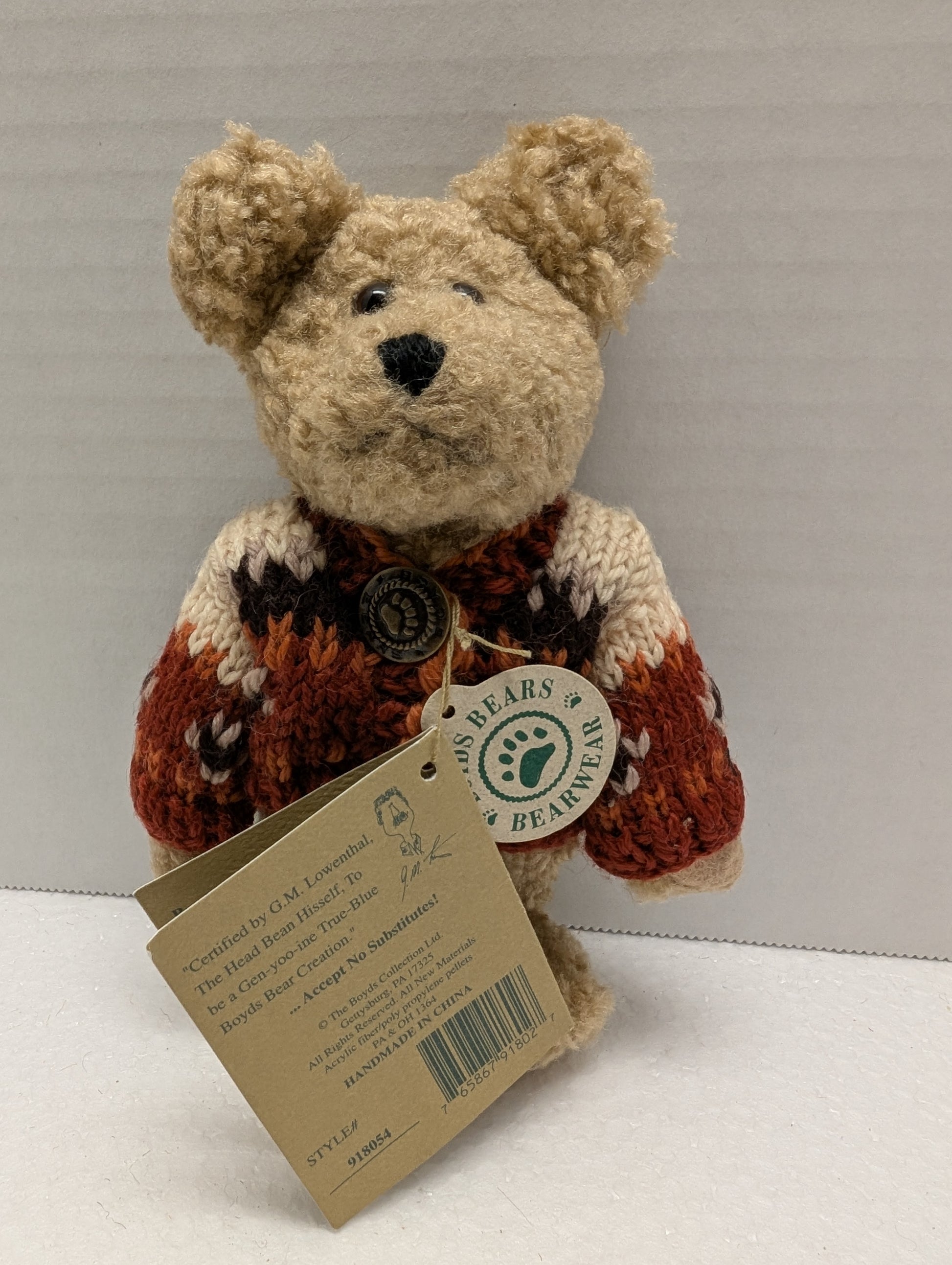 Boyds Bear Plush Ashley Huntington  6 Inches Tall 918054 image 1