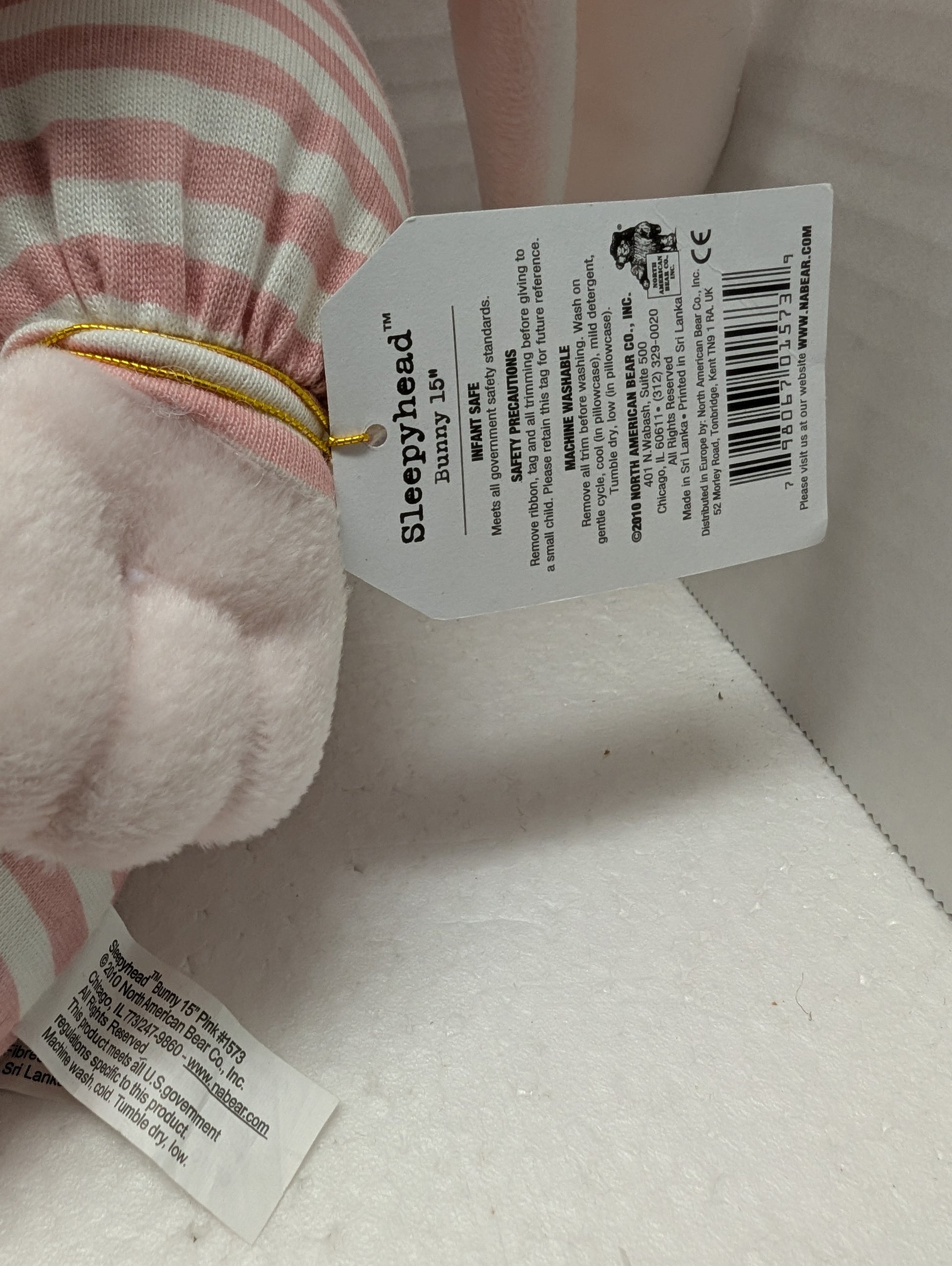 North American Bear Co. Sleepyhead Bunny 12" 1573 image 7