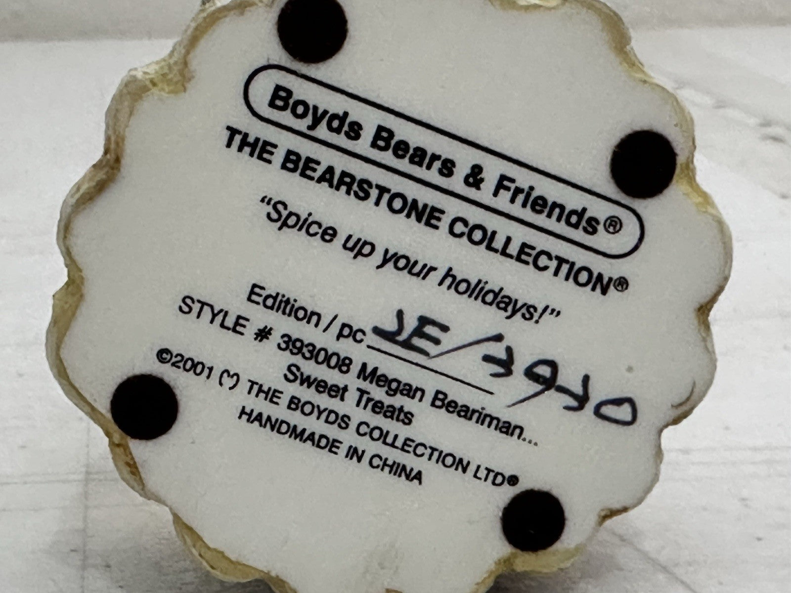 Boyds Waterglobe Bearstone Megan Beariman 393008 image 3