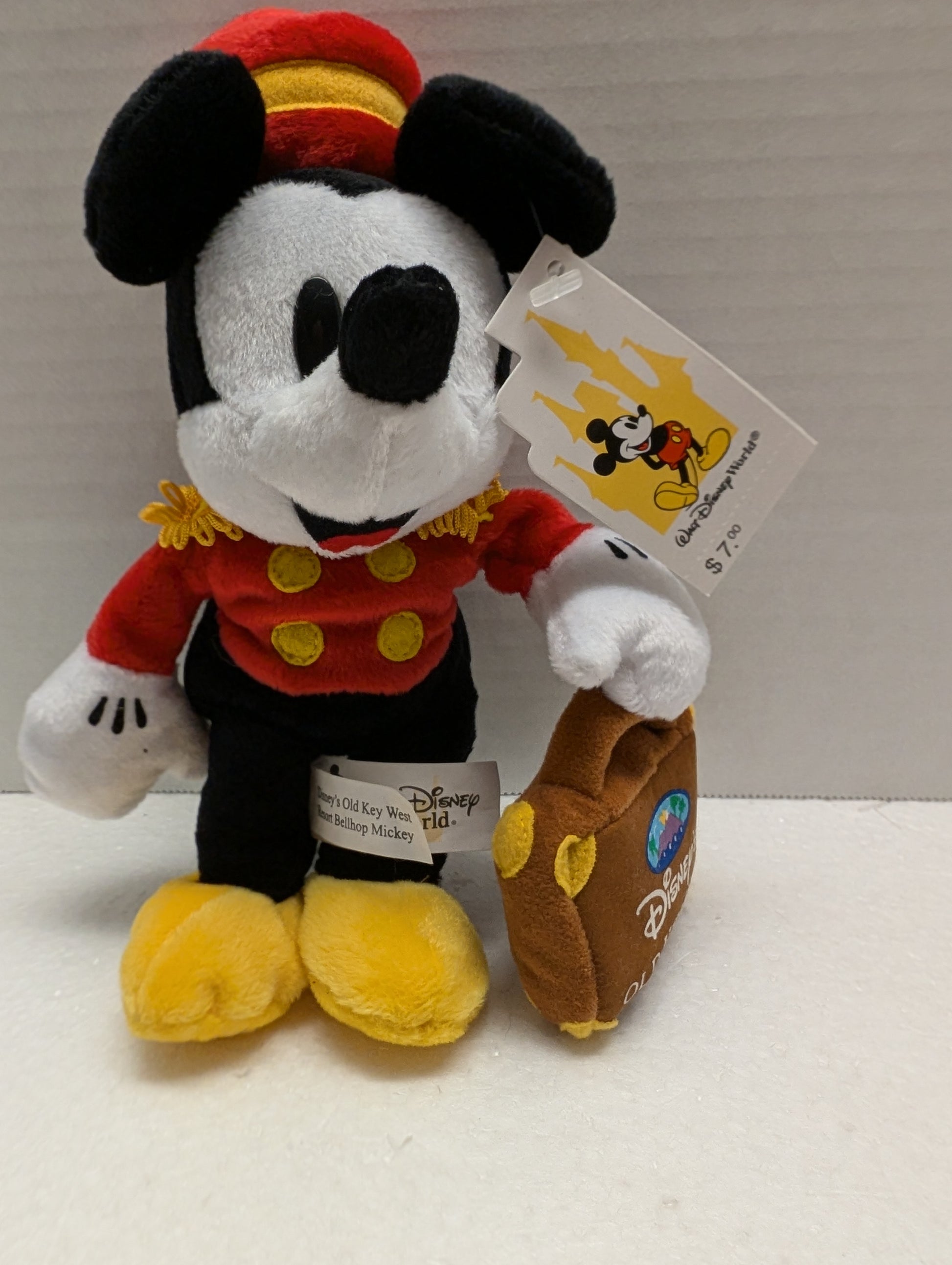 Disney Bean Bag Mini Old Key West Resort Bellhop Mickey 9.5 122-14561 image 2