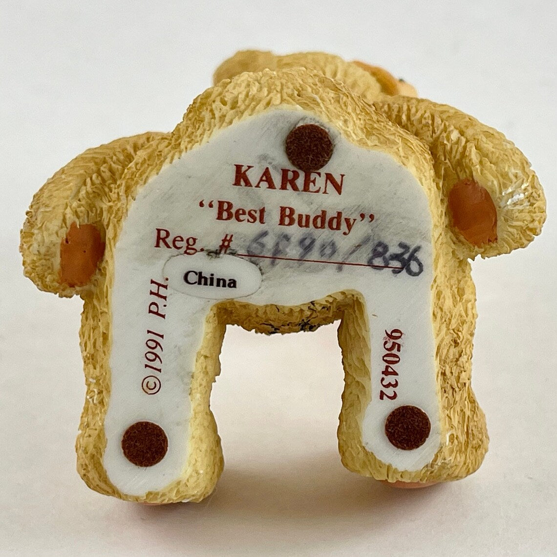 Cherished Teddies Karen "Best Buddy" Resin Figurine 950432 image 2