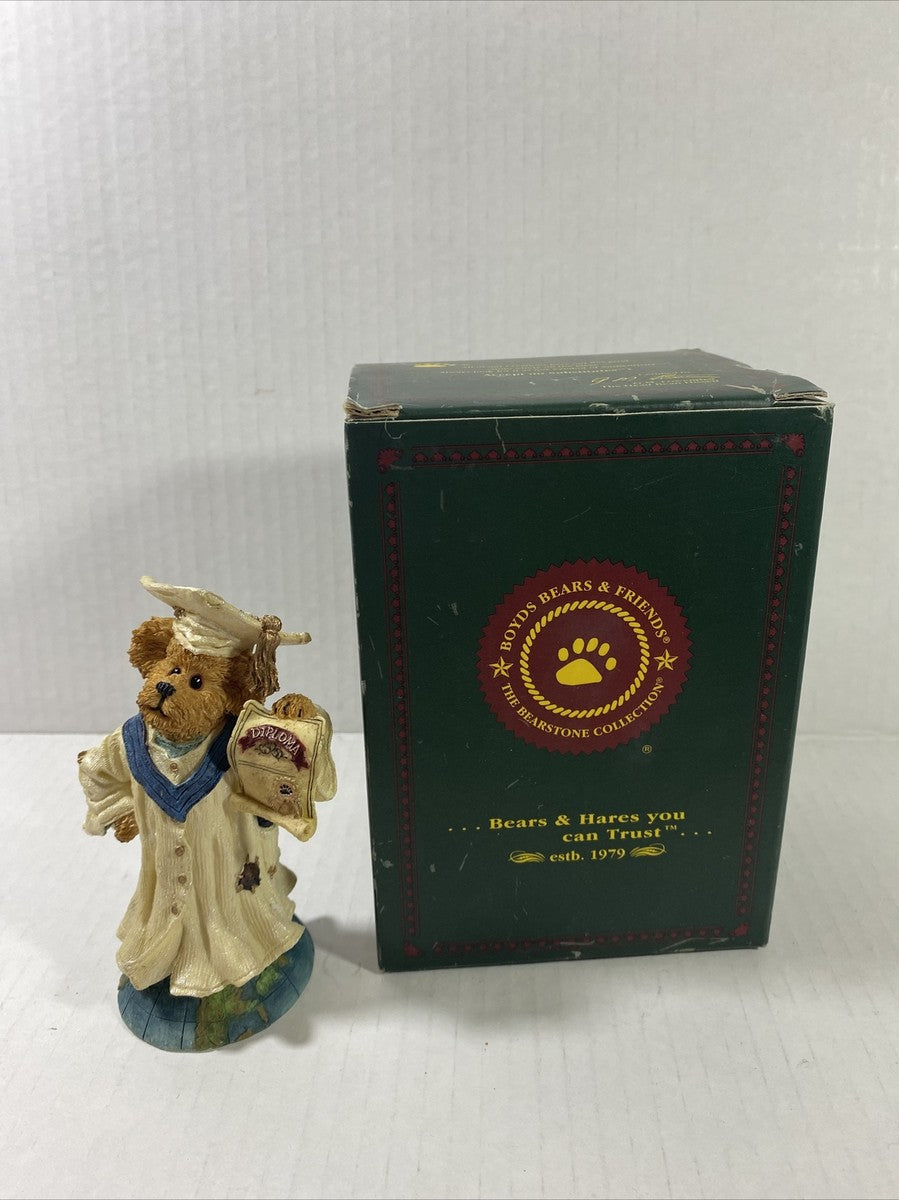 Boyds Bear Resin IMA SCHOLAR Graduate CELEBRATE   RETIRED 227783 image 2