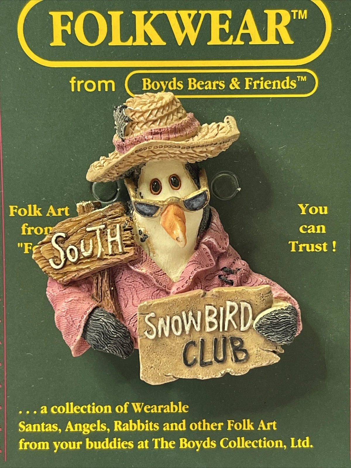 Boyds Pin Folkwear Snowbird Fly South 26336 image 0