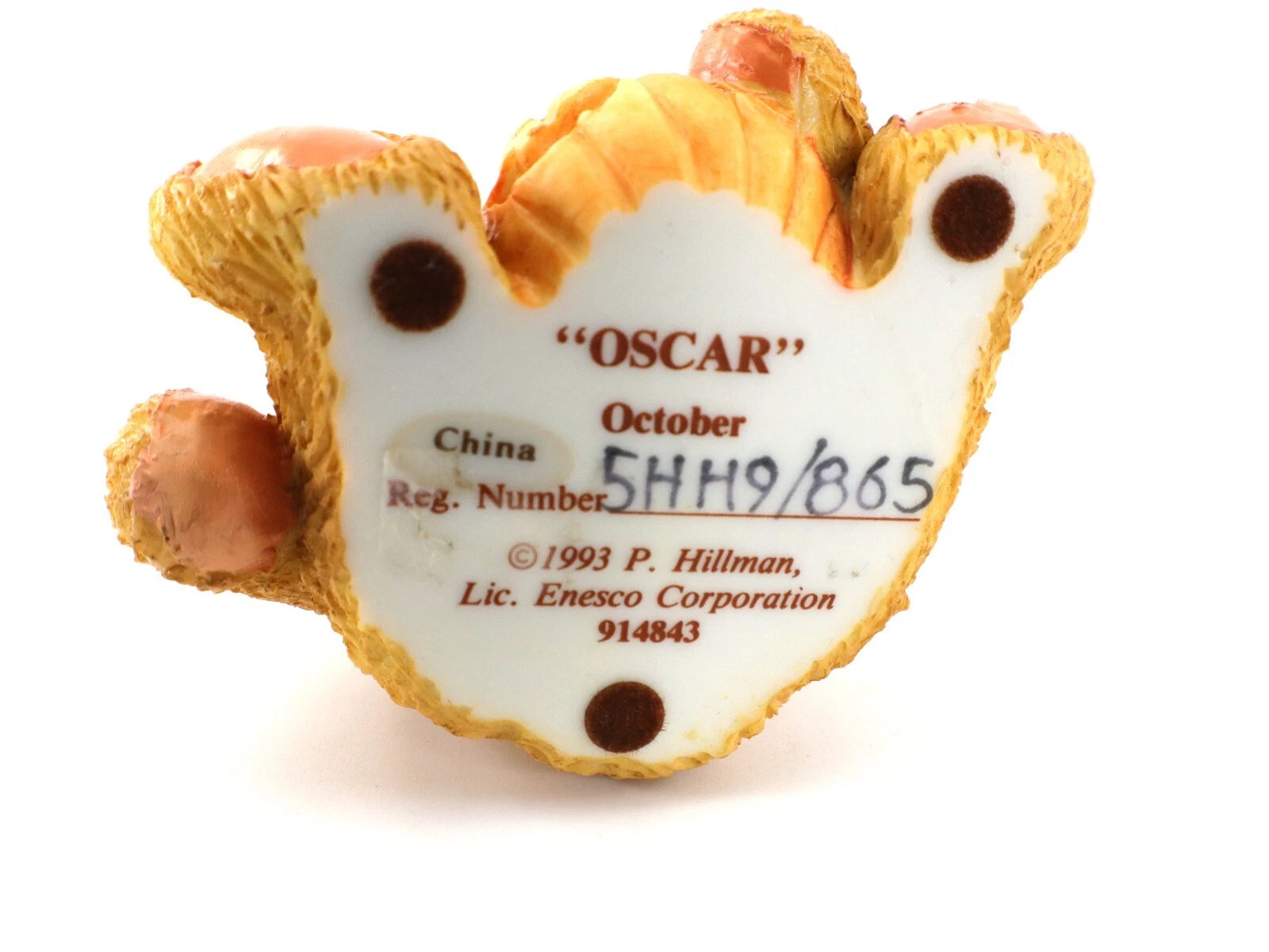 Cherished Teddies OSCAR ? OCTOBER #914843 Jack-o-Lantern Pumpkin image 8