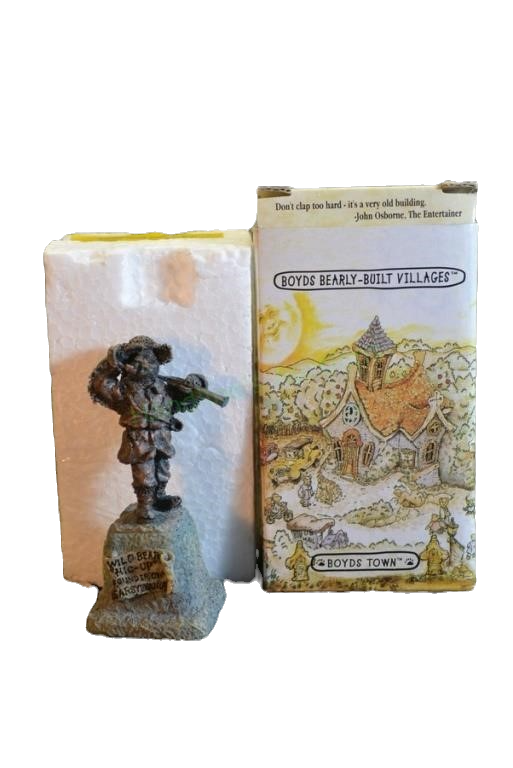 Boyds Village Accessories Bearly Built Villages Wild Bear HicUp Monument 19801 image 1