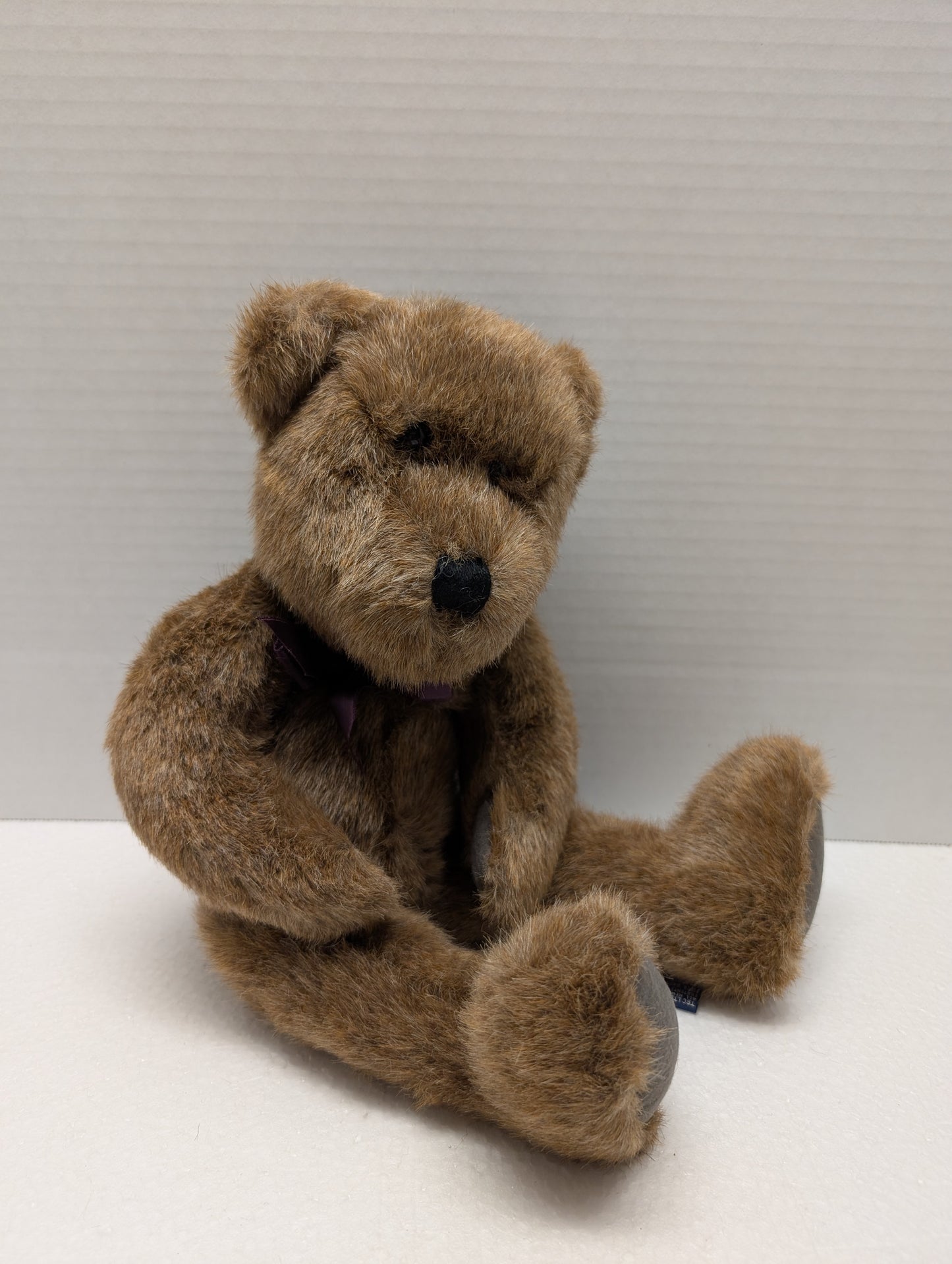 Boyds Bear Plush Travis B Bean with Burgundy Ribbon  5114-05 image 0