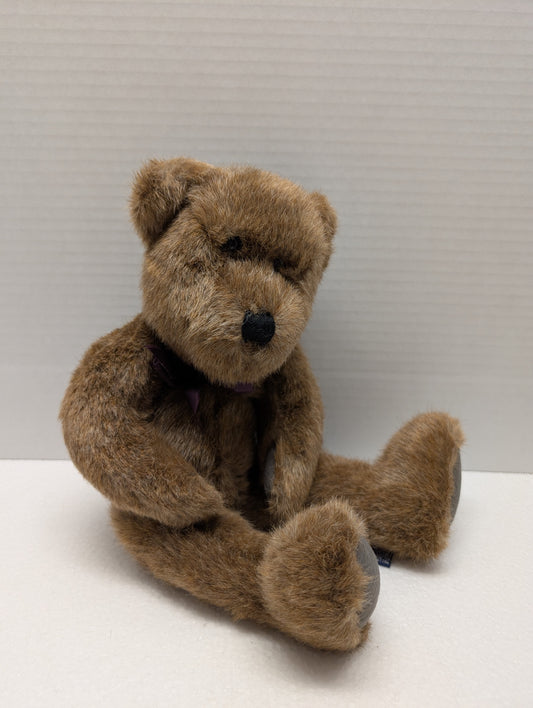 Boyds Bear Plush Travis B Bean with Burgundy Ribbon  5114-05 image 0