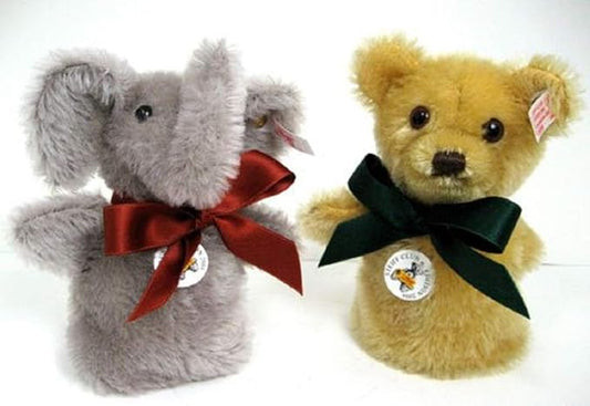Steiff Club  Elephant and Teddy Bear Egg Cozy Set  2004 12cm image 0