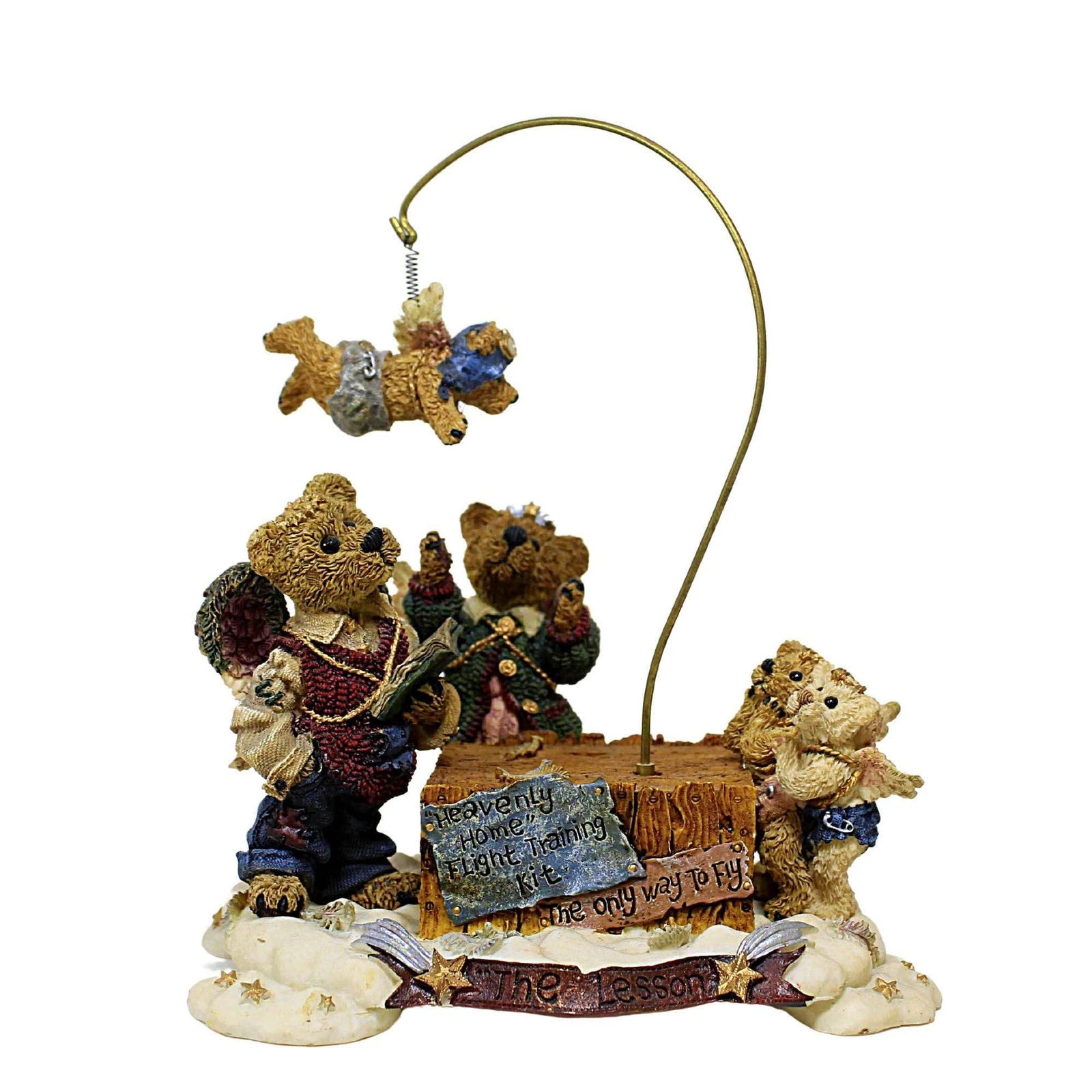 Boyds Bear Resin The Flying Lesson 227801 This end up image 0