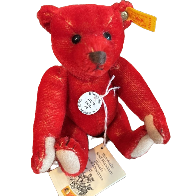Steiff Miniature Red Bear 16cm 1908 Replica 029226 image 0
