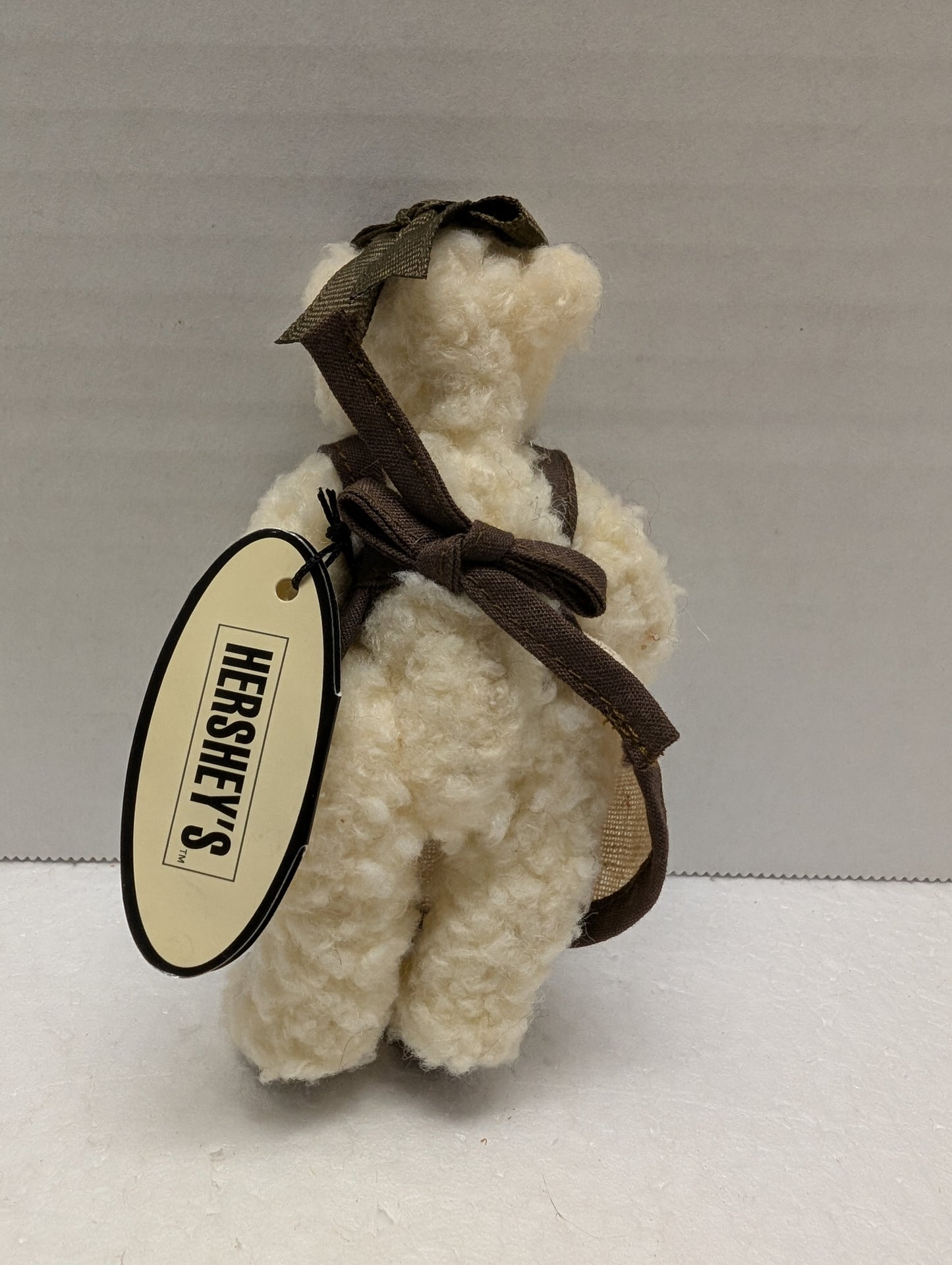 Douglas Miniature Hershey Girl Bear with Hershey on Apron and Hair Ribbon image 3