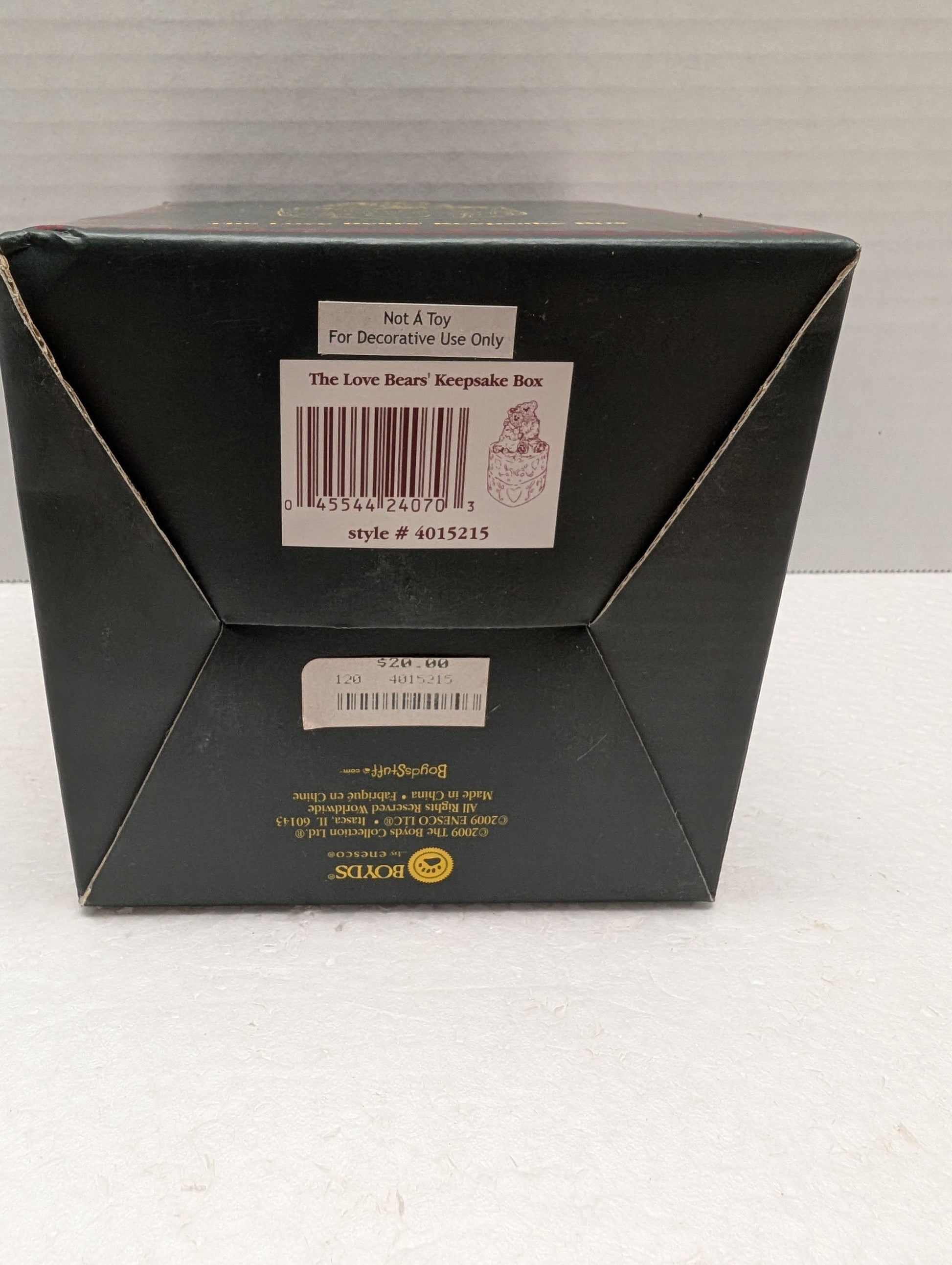 Boyds Bear Resin The Love Bears Keepsake Box 4015215 image 2
