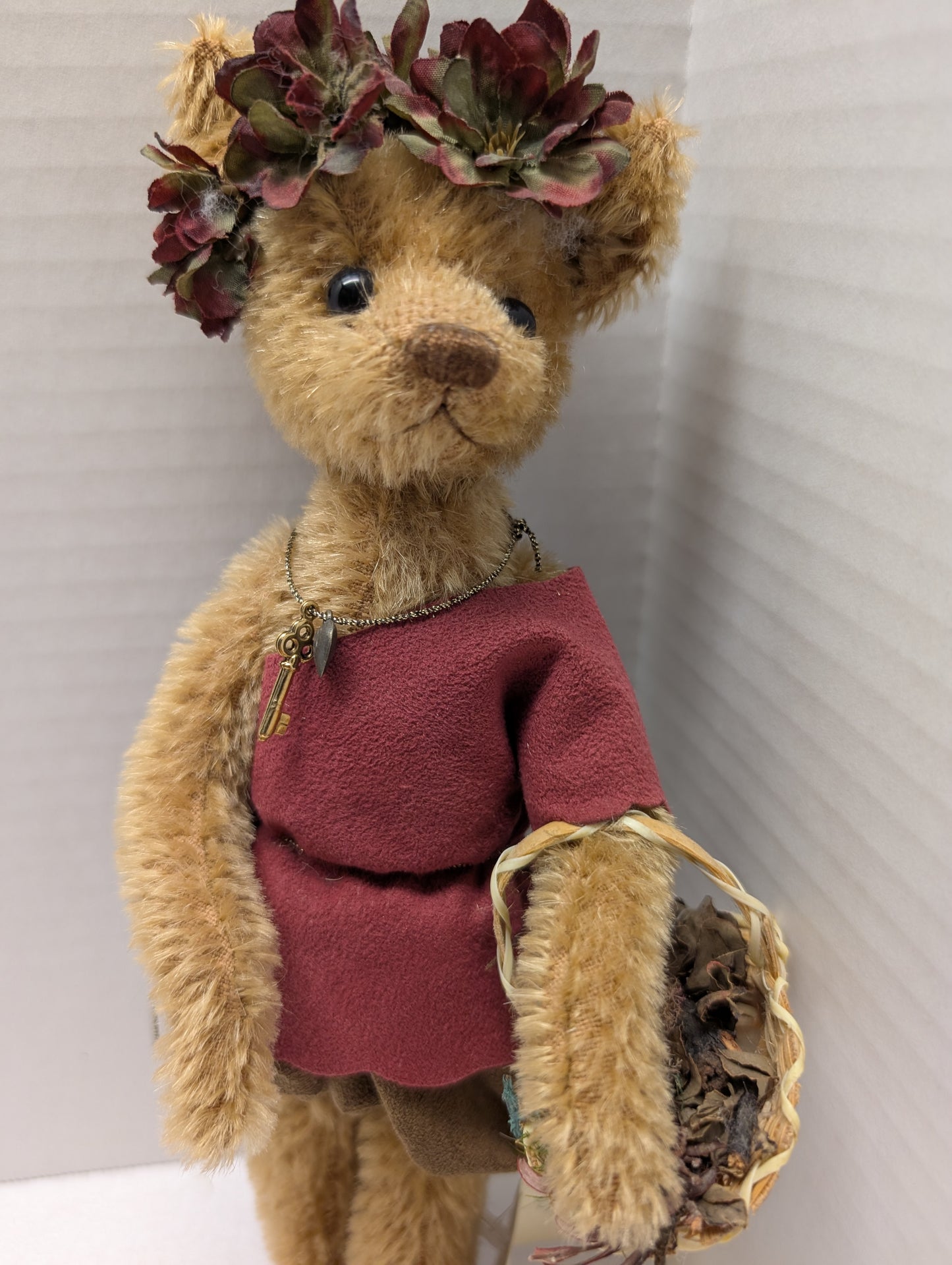 Heather Elfin Series by Linda Nelson 14" with Flower Wreath image 3