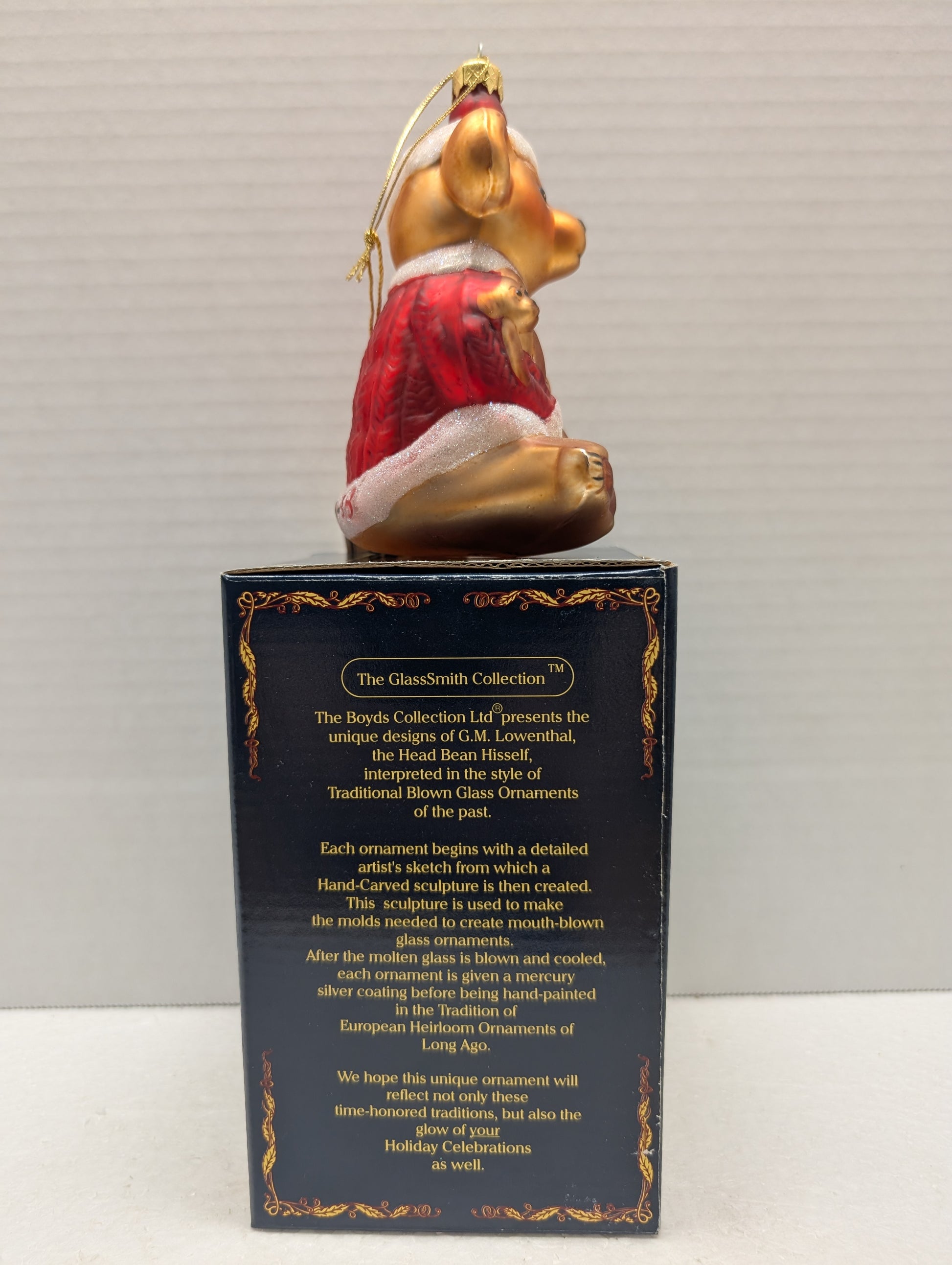 Boyds Glass Ornament S.C. 391000 Santa Ornament. image 4