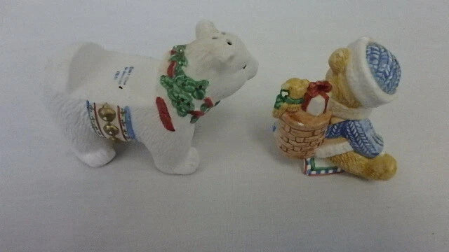 Cherished Teddies Christmas Eric w/Polar Bear Salt & Pepper Shakers 178349 image 6