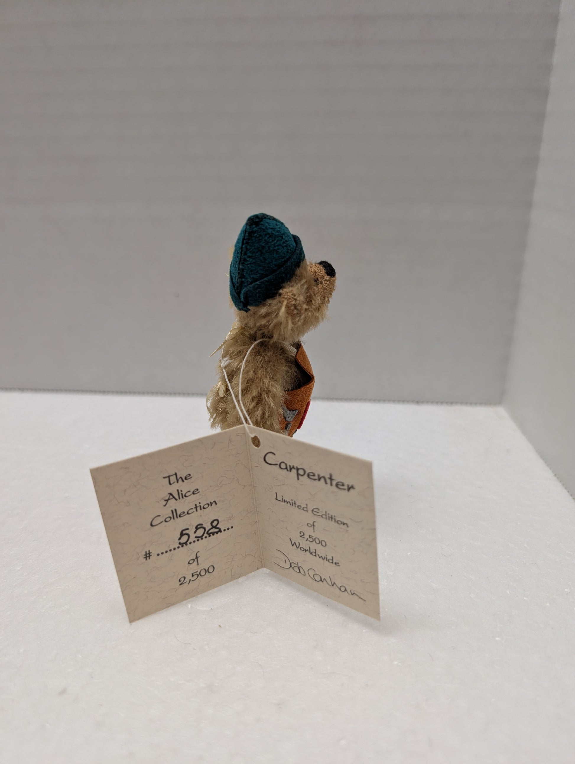 Deb Canham Miniature Bear Carpenter 311 From The Alice Collection Ltd Edition image 3