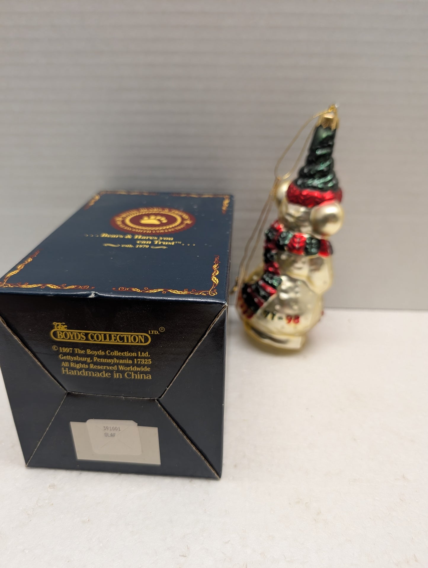 Boyds Glass Ornament Olaf 391001 Snowman image 6