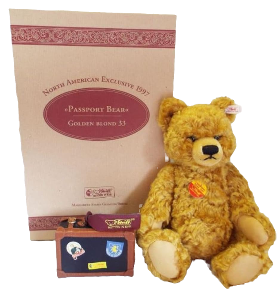 Steiff 33cm Passport Bear 665318 image 1