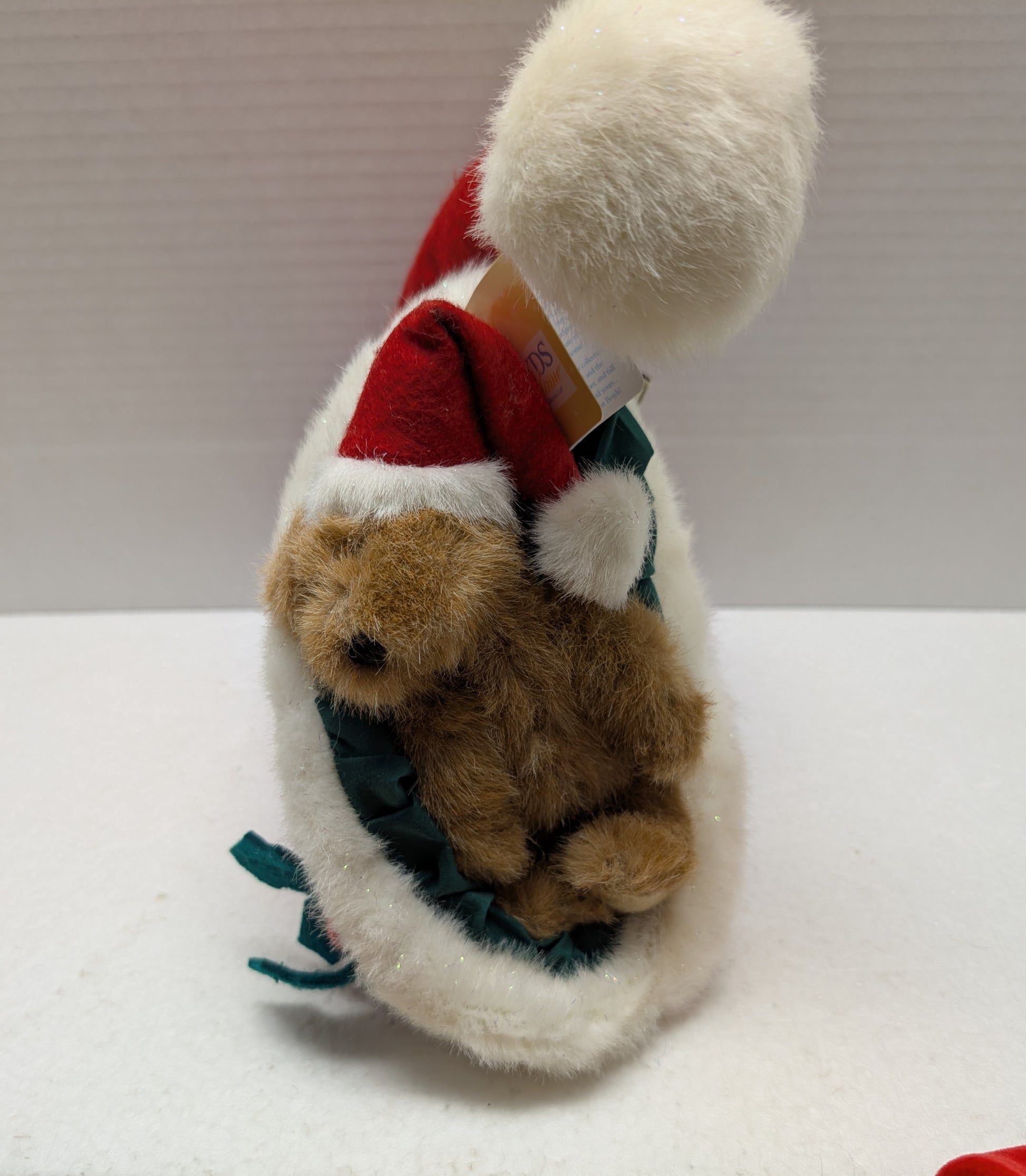 Boyds Bear Plush Kringlebeary's Hat w.Bear and Santa Hat  811782 image 6