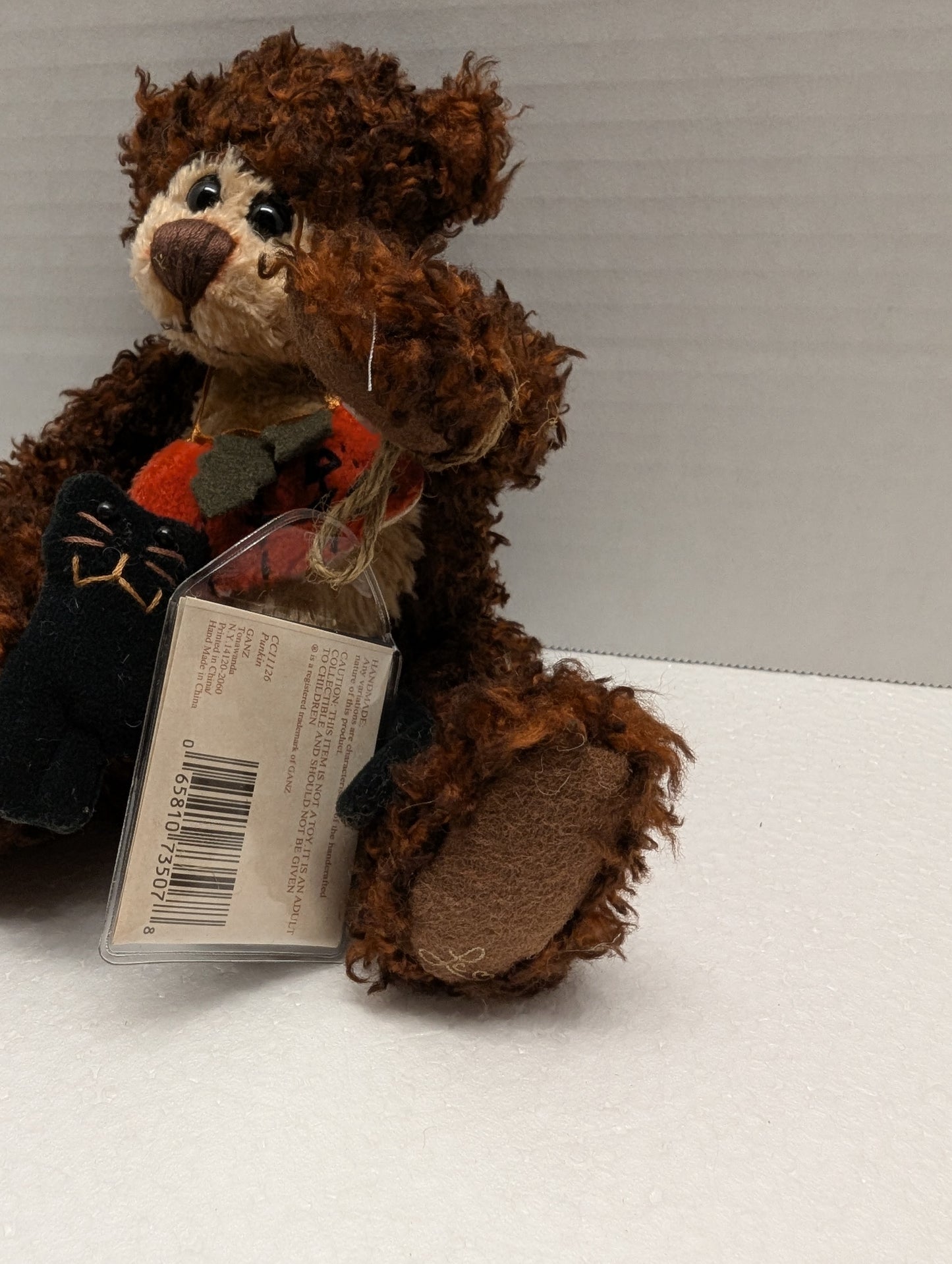 Ganz Cottage Collectibles Punkin CC11126 9" Punkin & Cat on ribbon image 9