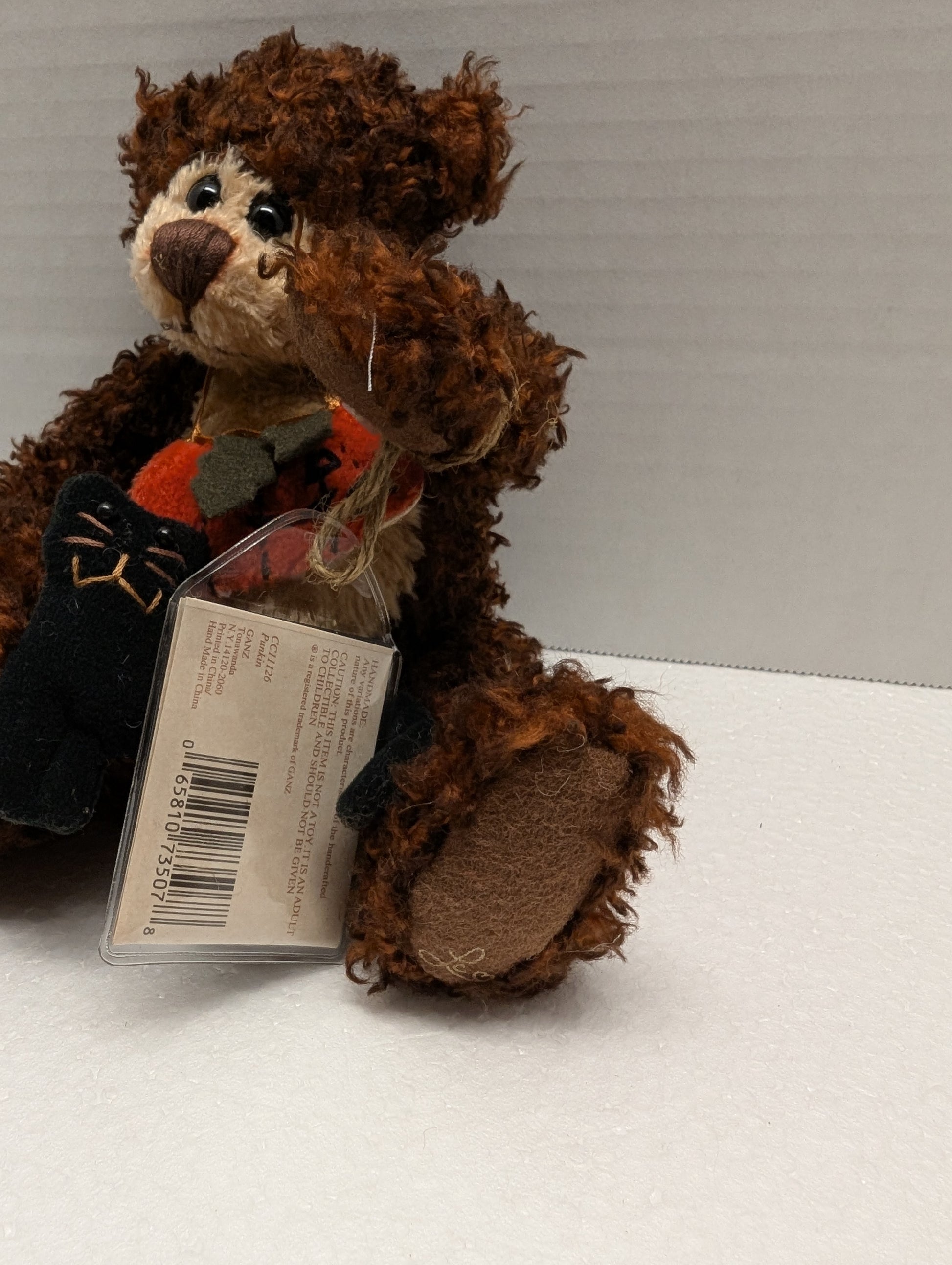 Ganz Cottage Collectibles Punkin CC11126 9" Punkin & Cat on ribbon image 9
