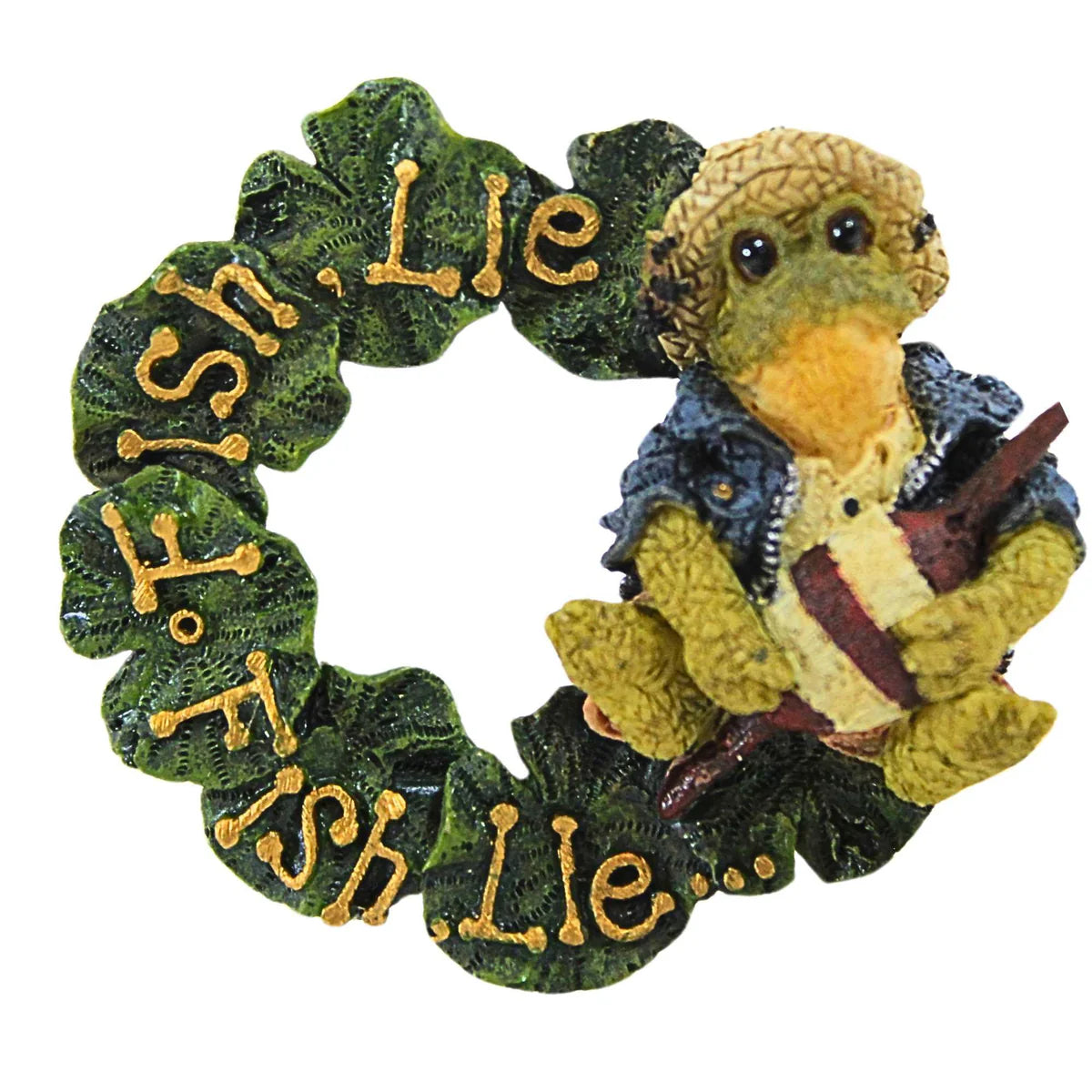Boyds Pin Folkwear Frogmorton Fish Lie Fish 26415 image 0