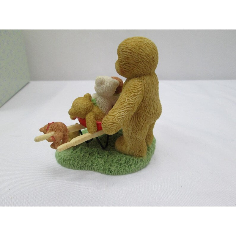 Cherished Teddies Figurine Ellie with Radio Flyer Wheelbarrow 107074 image 1