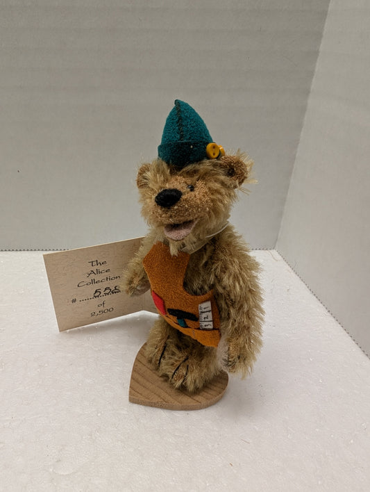 Deb Canham Miniature Bear Carpenter 311 From The Alice Collection Ltd Edition image 0