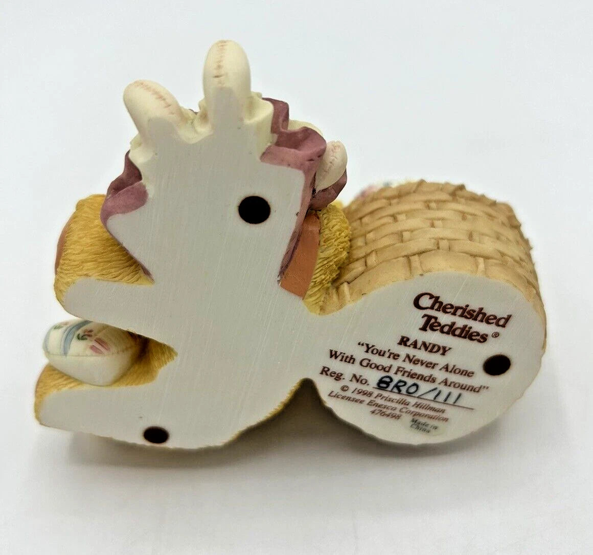 Cherished Teddies 1998 Randy You're Never Alone With Good Friends Around 476498 image 3
