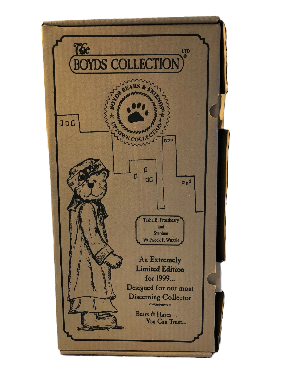 Boyds Mohair Tasha B Frostbeary 14" 900205  w. stocking and little bear image 7