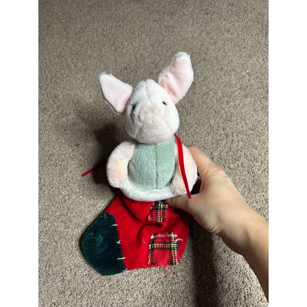 Gund Christmas Plush Piglet in Stocking 7966 image 3
