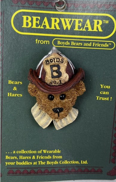 Boyds Pin Bearwear Elliot The Fireman Pin 26001 image 1