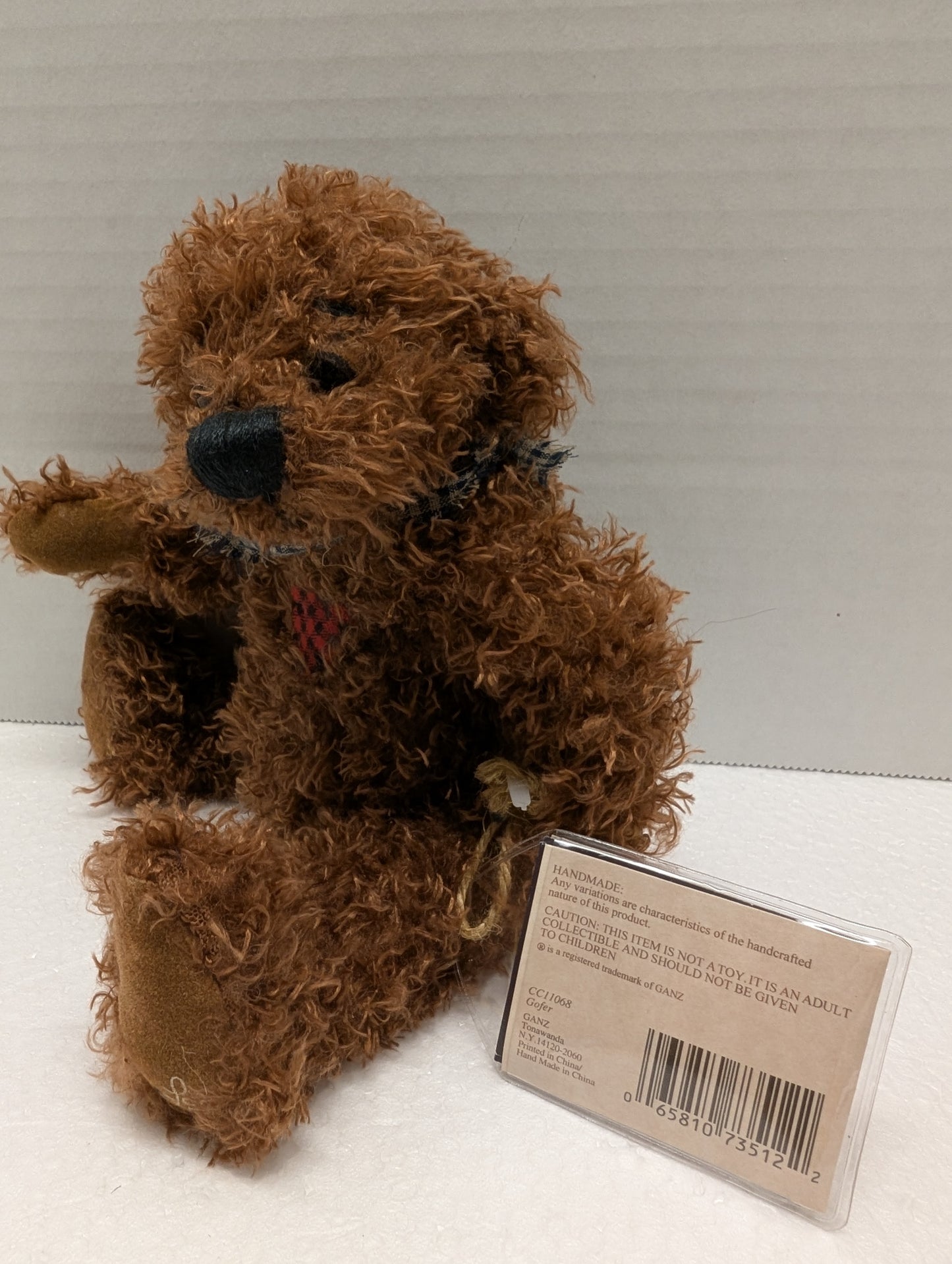 Ganz Cottage Collectibles 9 Inch Brown Jointed Plush Gofer CC11068 image 2