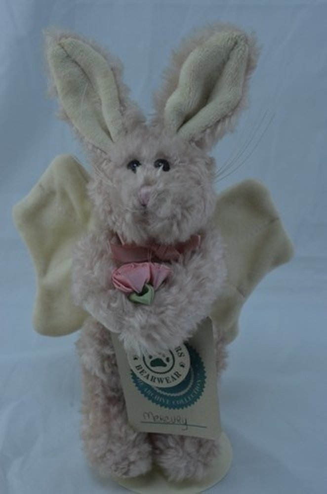 Boyds Hare Mercury 1996 Pink Angel with Rose  5610-09 image 2