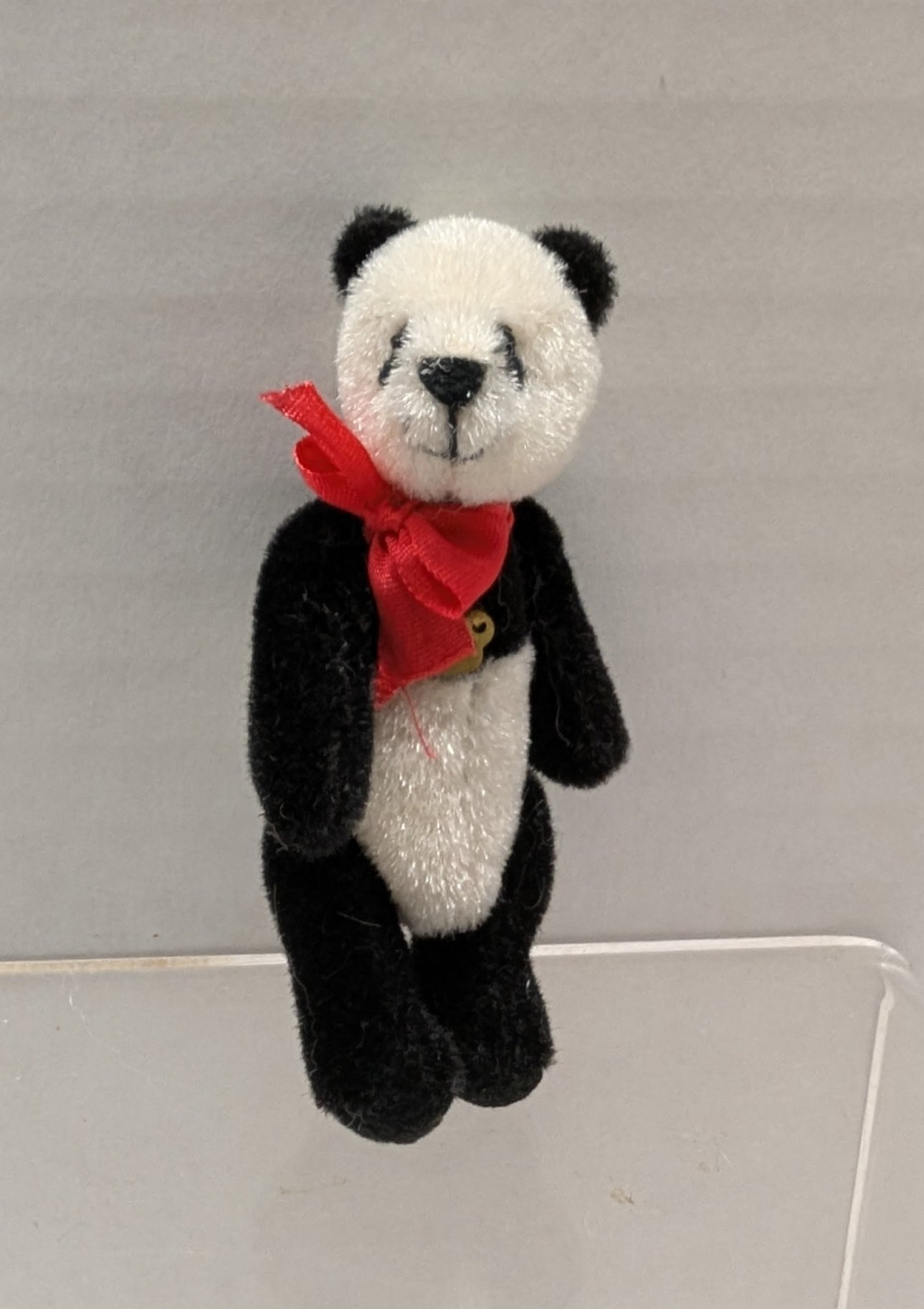 Ganz Cottage Miniatures Mandy Panda 3" CC7213 Red Ribbon and heart image 3
