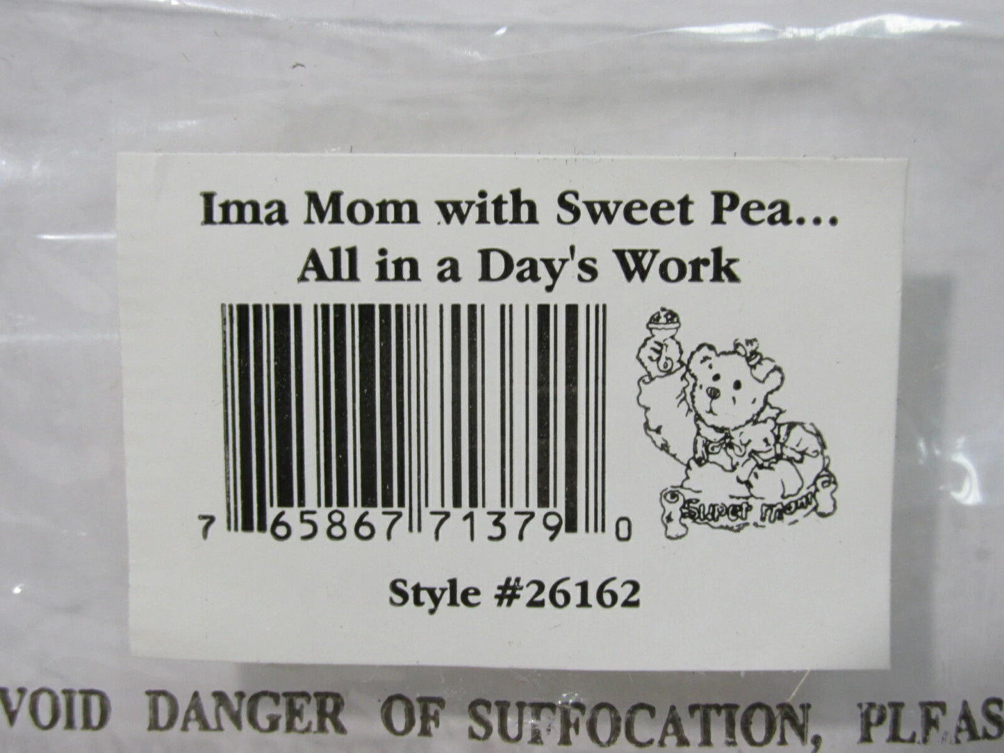 Boyds Pin Bearwear Ima Mom w. Sweat Pea 26162 All in a Day's Work image 2