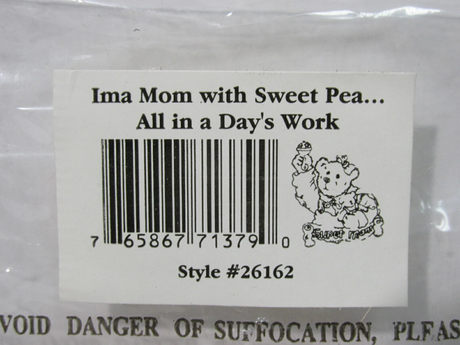 Boyds Pin Bearwear Ima Mom w. Sweat Pea 26162 All in a Day's Work image 2