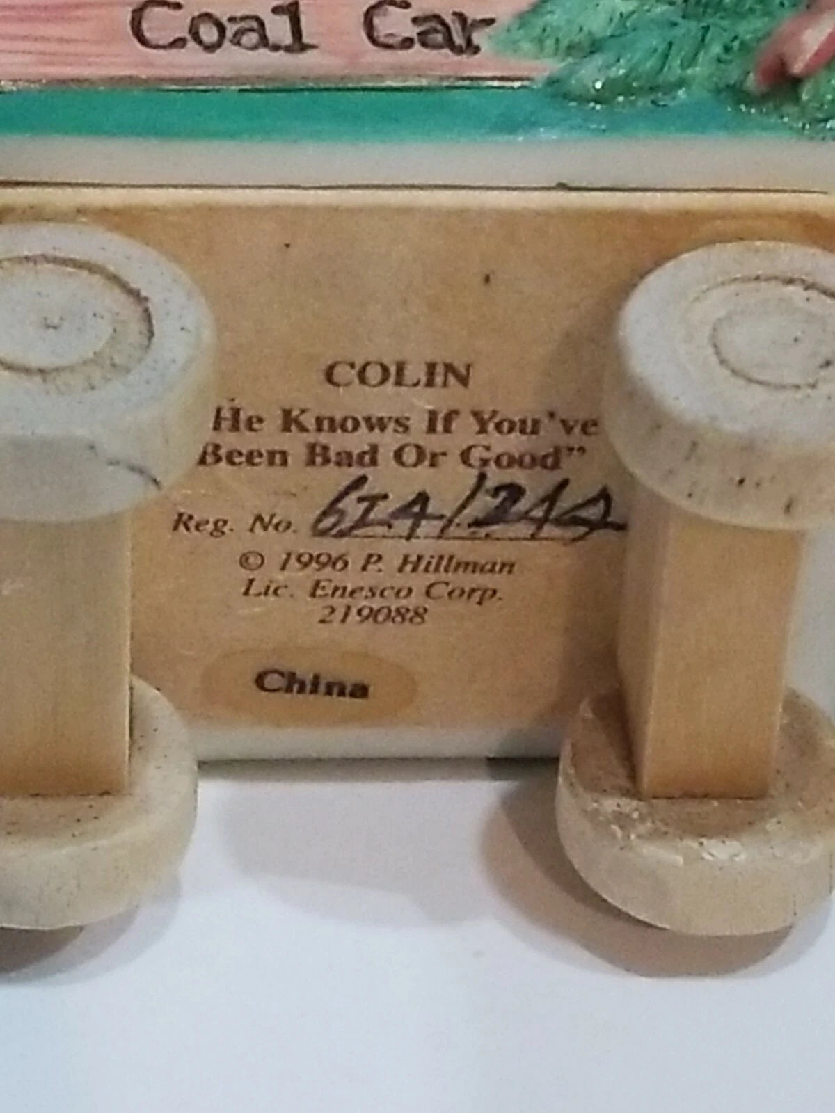 Cherished Teddies Train Coal Car Colin 219088 image 2