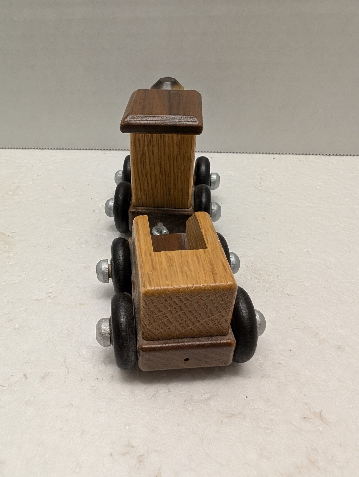 Casey the Engineer Bear with Wooden Train By Pat Carriker image 2