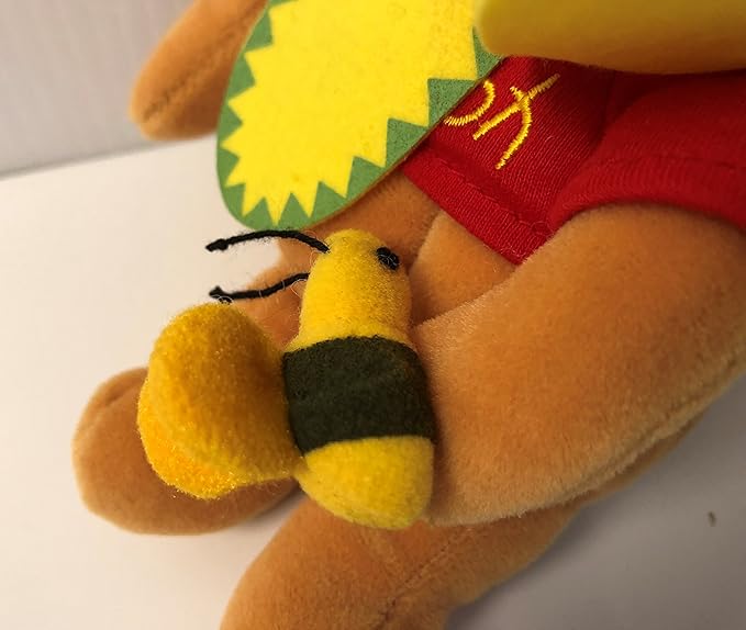 Disney Bean Bag Mini Flower Pooh 8" 122689 with Bee image 1
