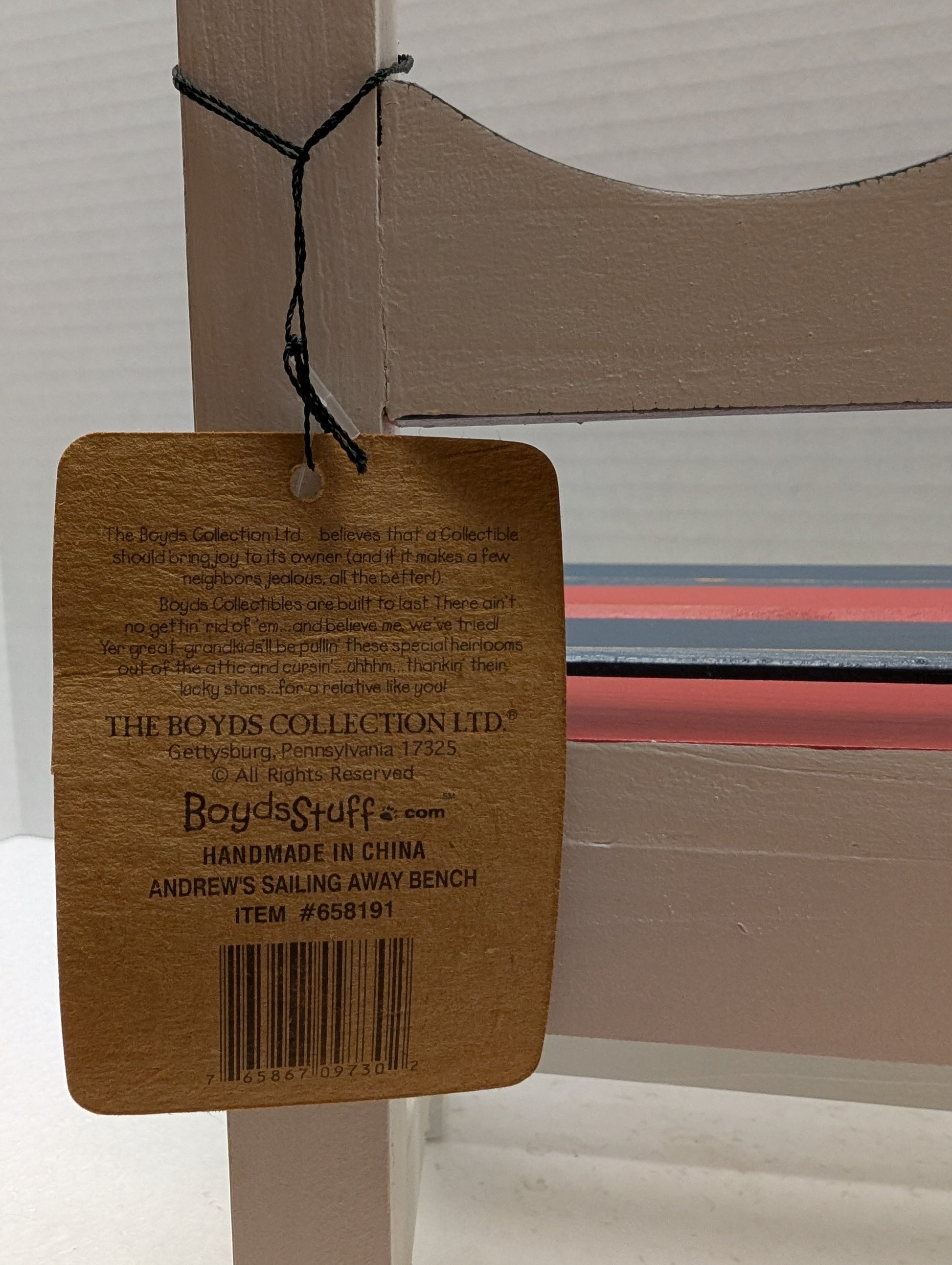 Boyds Accessory Andrew's Sailing Away Bench #658191 image 1