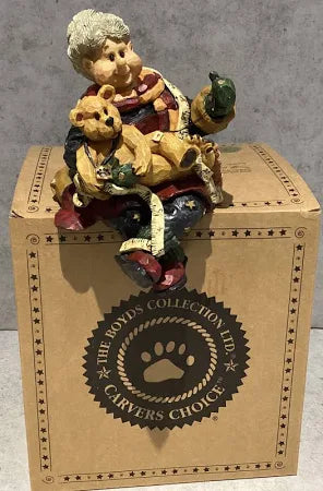 Boyds Carvers Choice Mrs. C With Bobbin As Good As New 370107 image 3