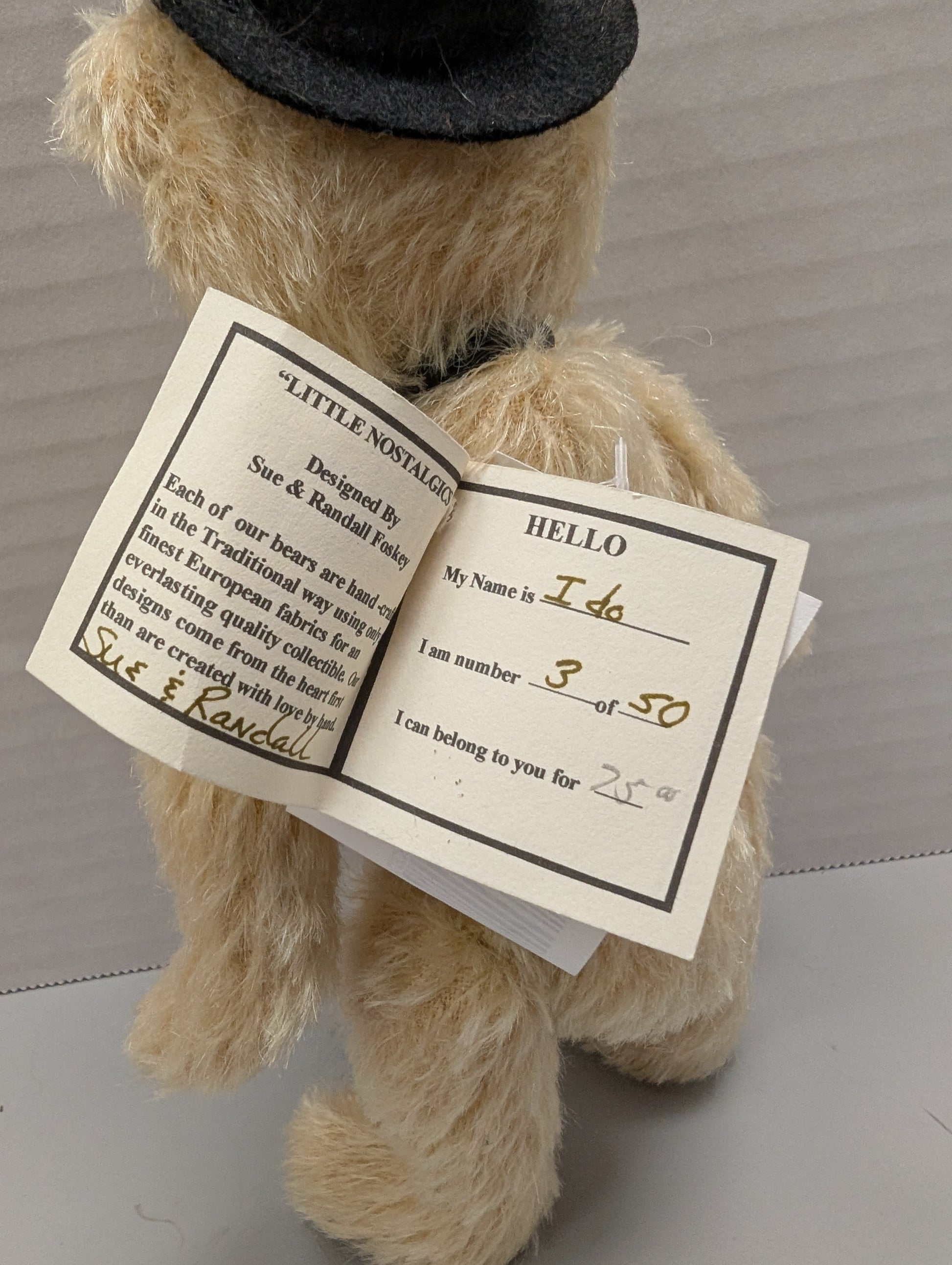 Artist Nostalgic Bear I Do Set 7 by Sue and Randall Foskey image 8