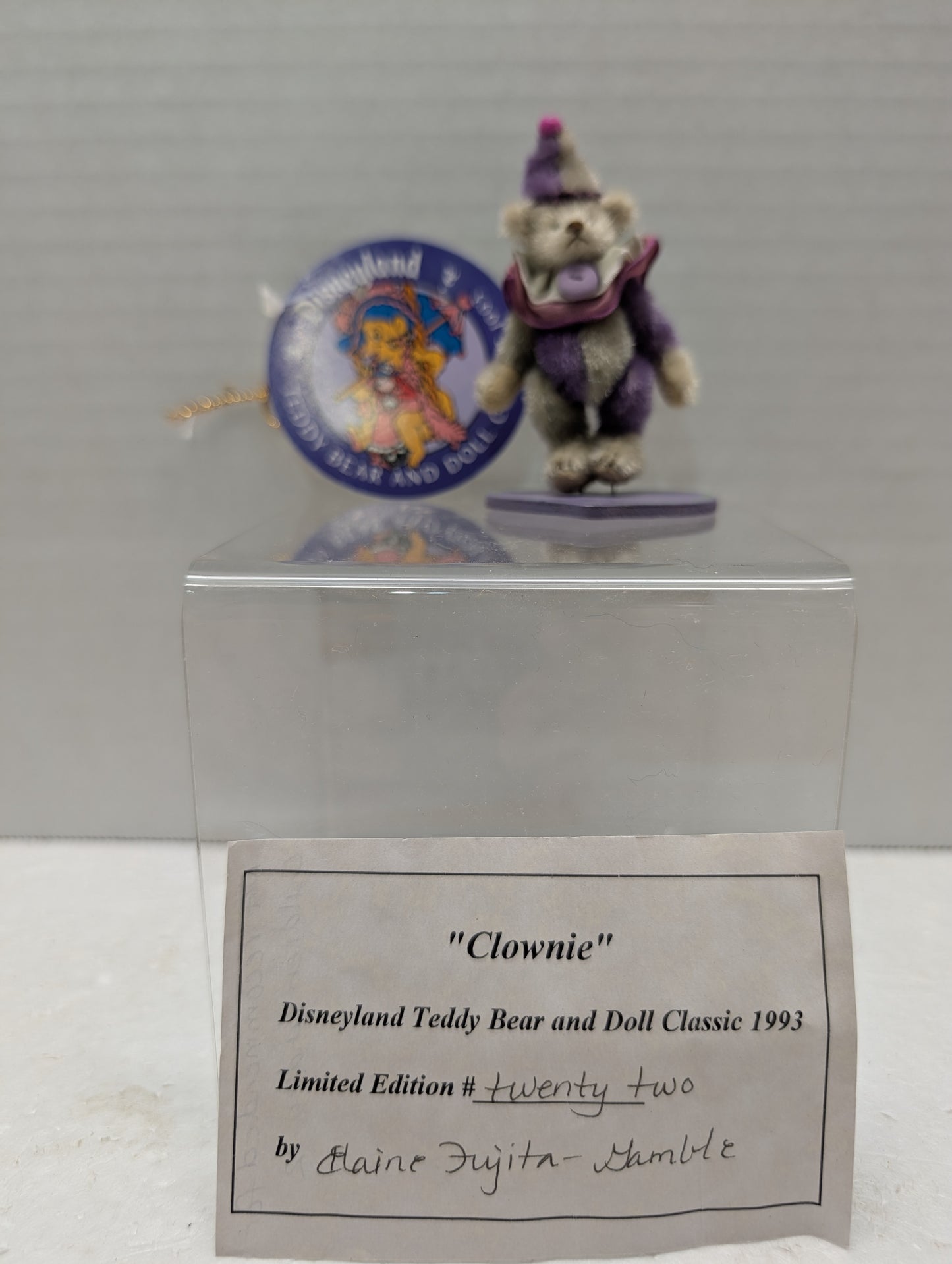Artist Bear Elaine Fujita Gamble "Clownie" image 2