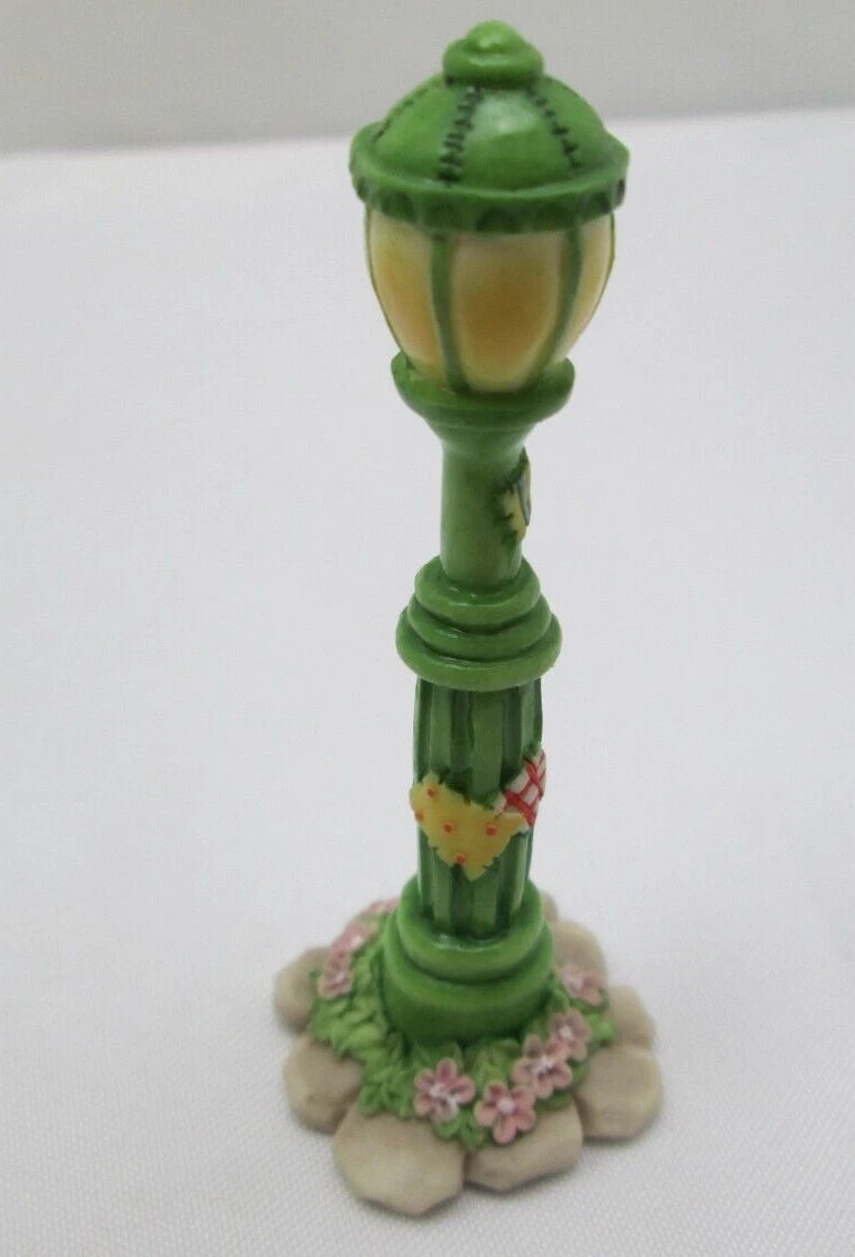 Cherished Teddies Members Only Accessories 1998 Mail Box, Lamp Post, Water Fount image 1