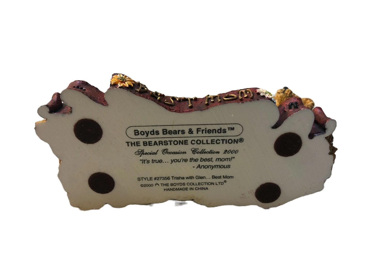 Boyds Bear Resin Trisha w. Glen 27356 Best Mom image 4