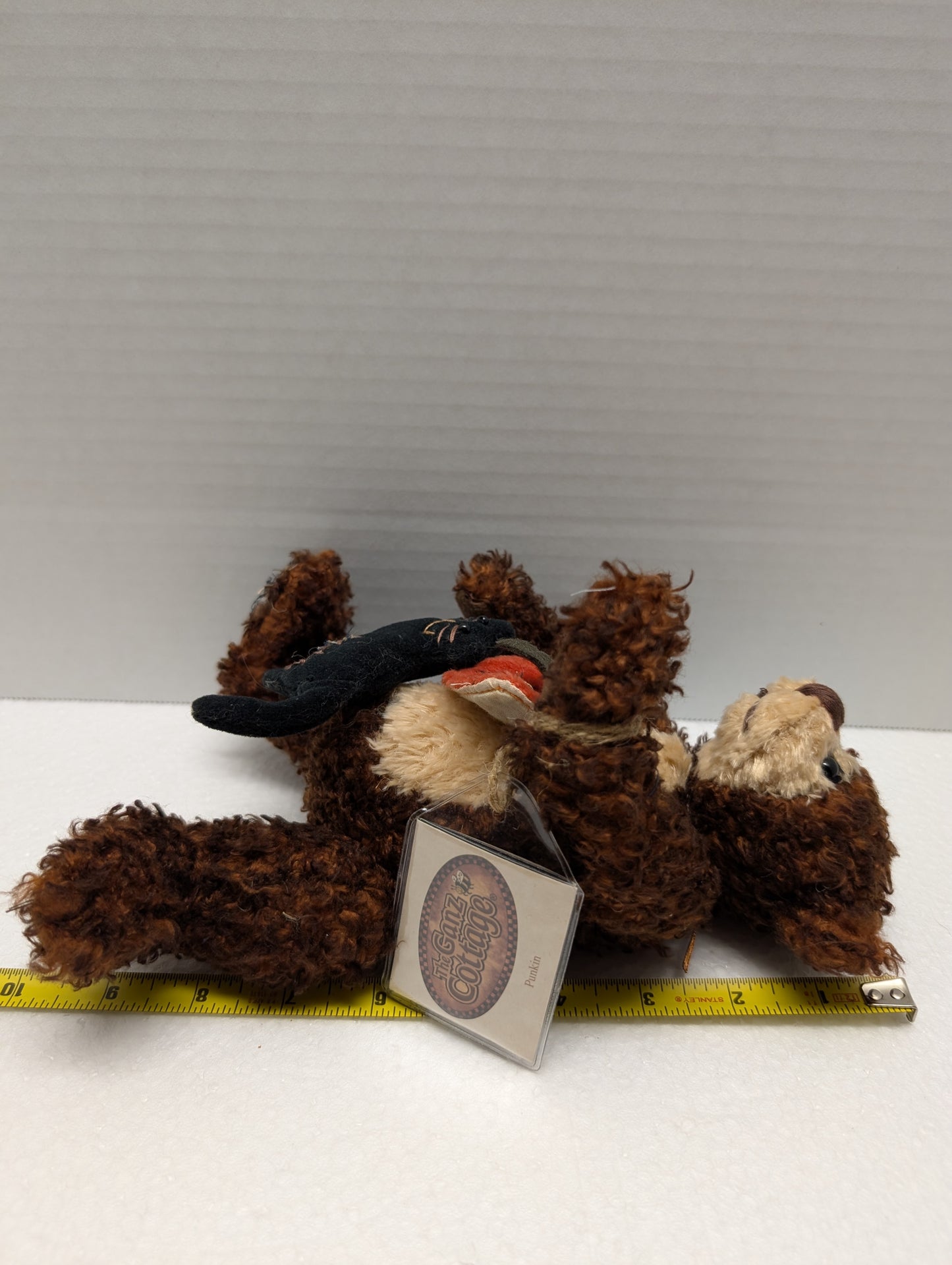 Ganz Cottage Collectibles Punkin CC11126 9" Punkin & Cat on ribbon image 4
