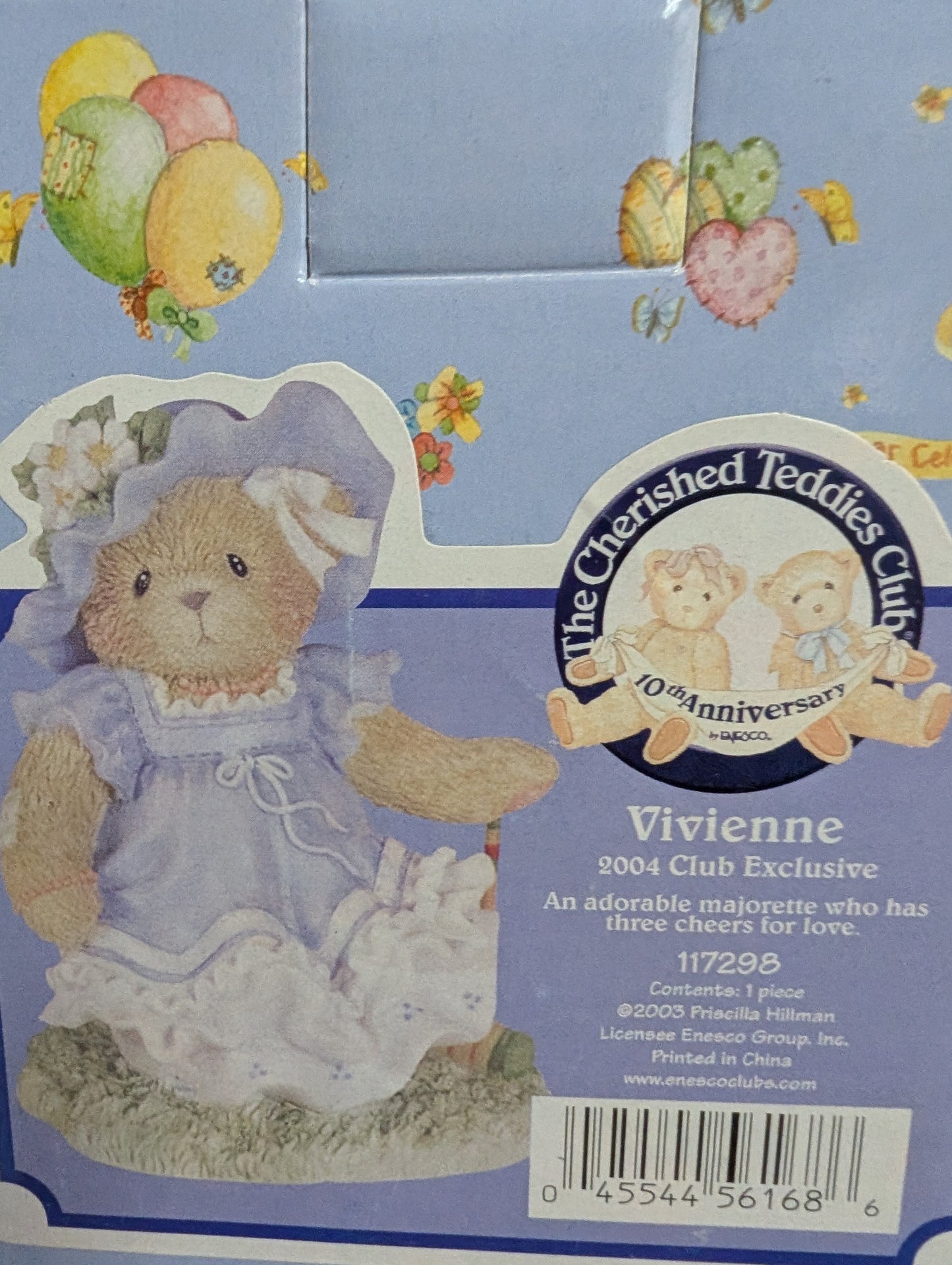 Cherished Teddies VIVIENNE #117298 Club 2004 image 2