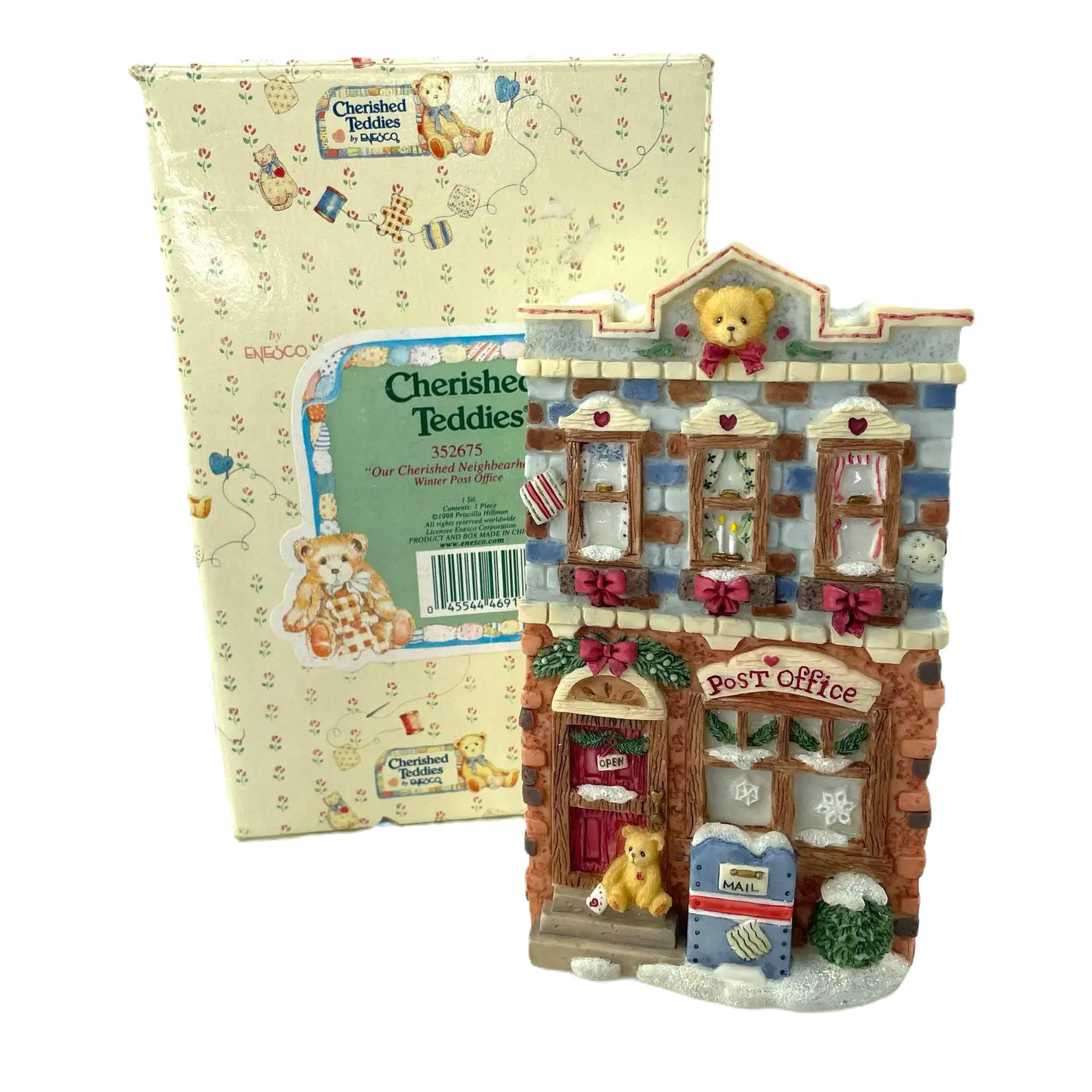Cherished Teddies  Neighbearhood Winter Post Office  #352675 image 0