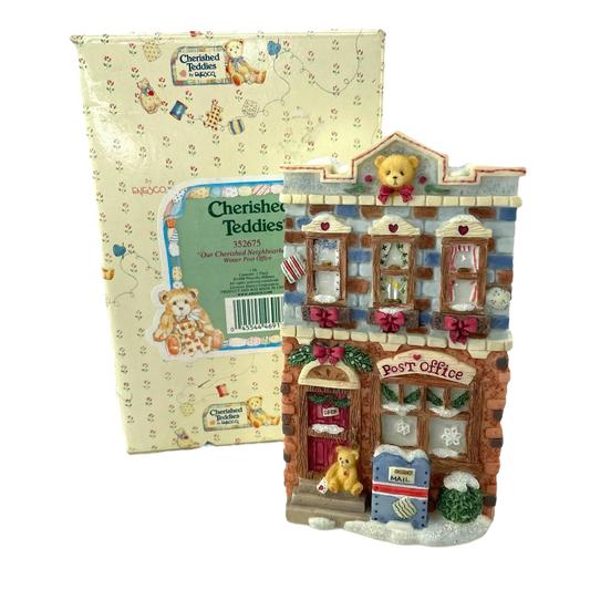 Cherished Teddies  Neighbearhood Winter Post Office  #352675 image 0